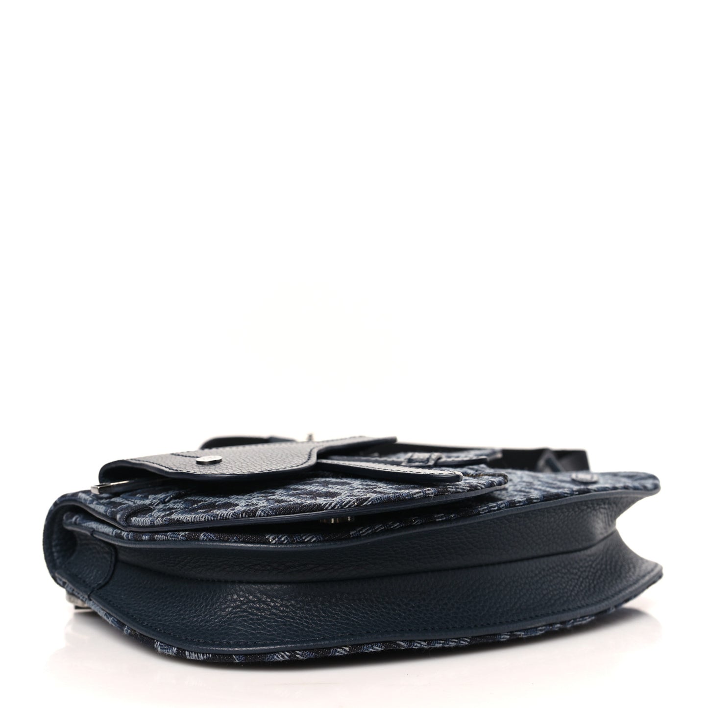 Oblique Saddle Messenger Pouch Blue