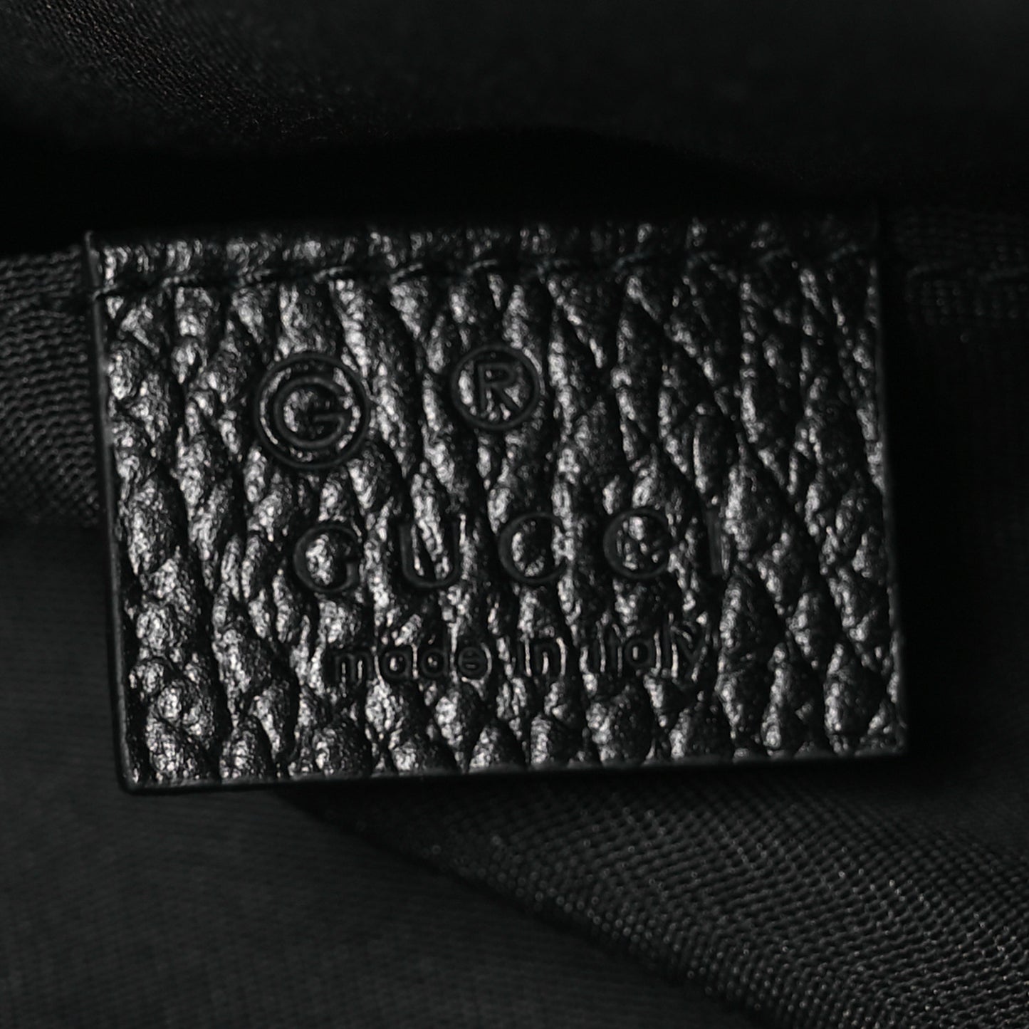 Nylon Monogram Fanny Pack Belt Bag Black