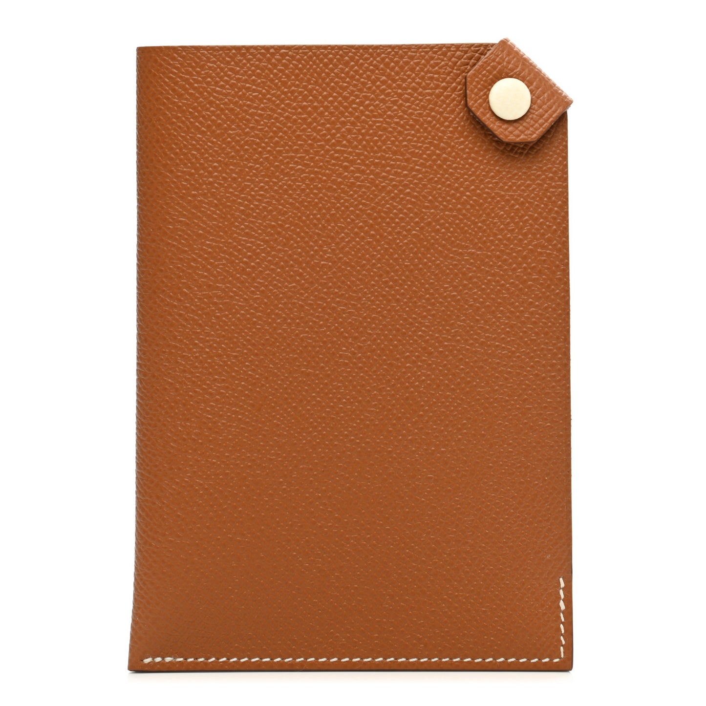 Epsom Tarmac Dot PM Passport Holder Gold Nata