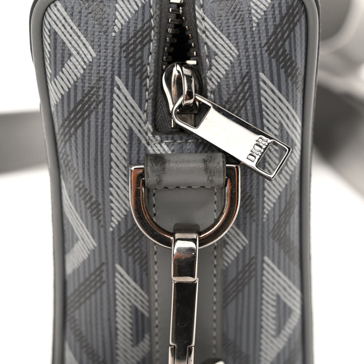 Coated Canvas CD Diamond Lingot 22 Bag Gray