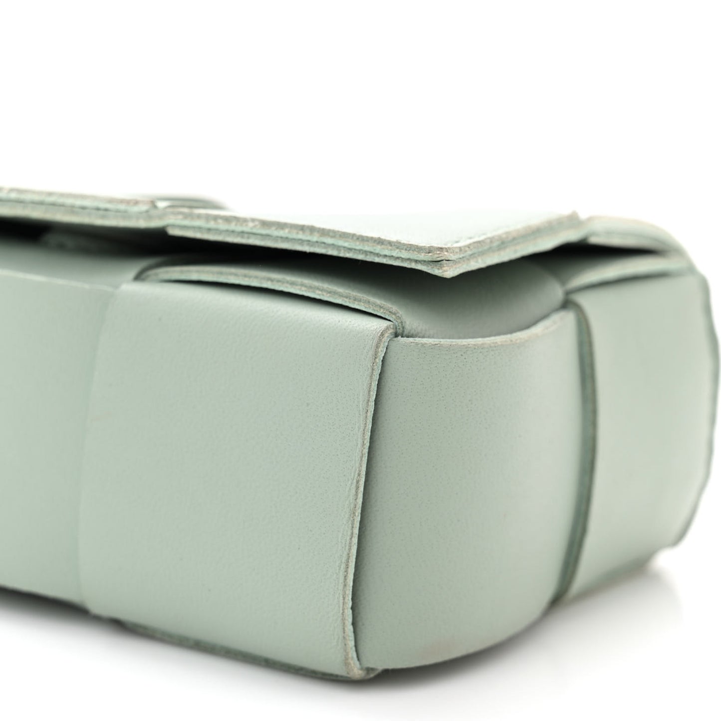 Lambskin Maxi Intrecciato Extra Mini Cassette Crossbody Bag New Sauge
