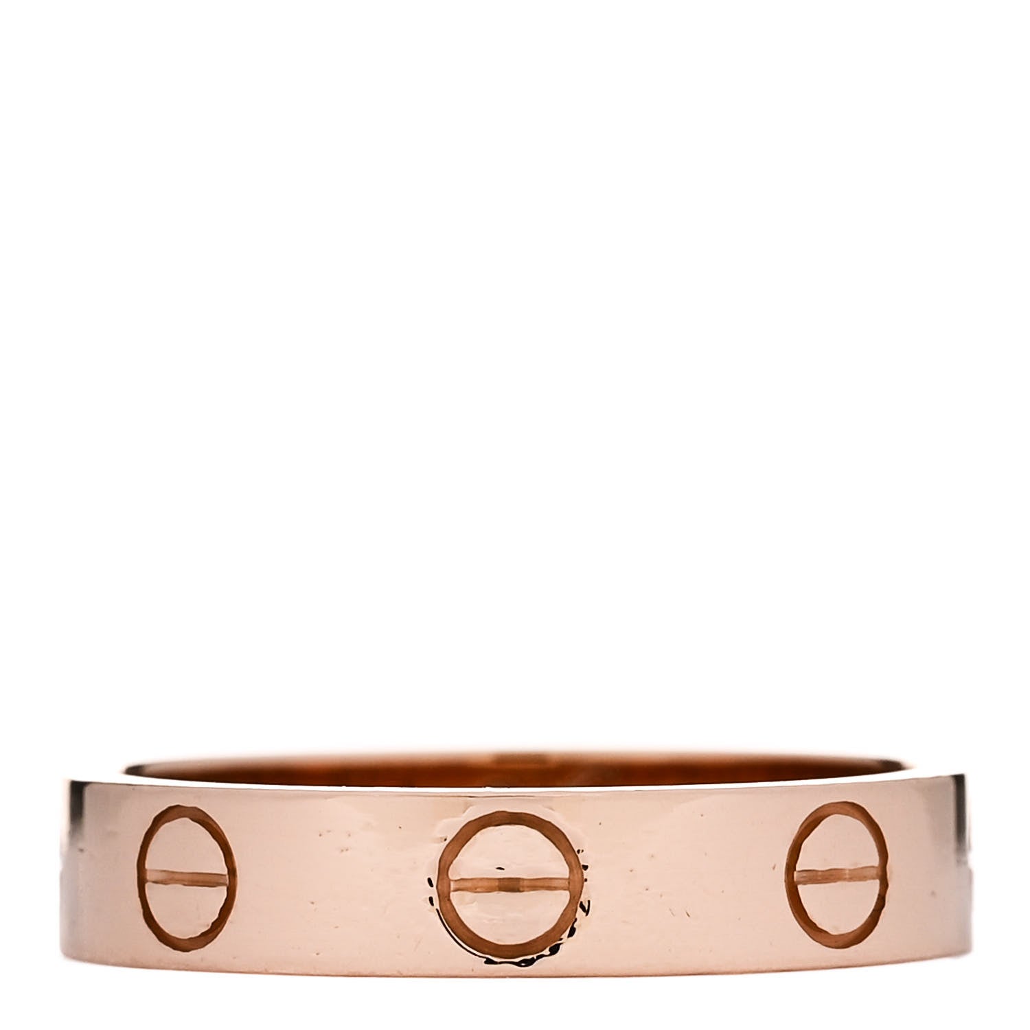 Cartier 18K Pink Gold 3.5mm LOVE Wedding Band Ring 50 5.25 1 of 5