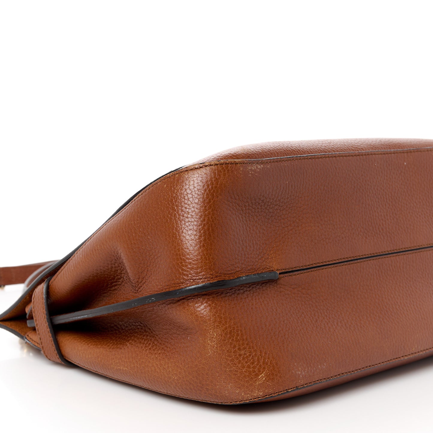 Small Classic Grain Calfskin Amberley Satchel Oak