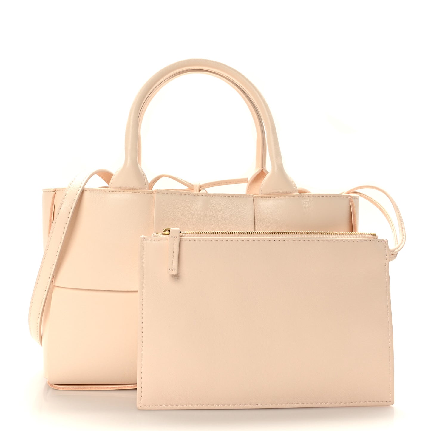 Nappa Maxi Intrecciato Mini Arco Tote Macaroon