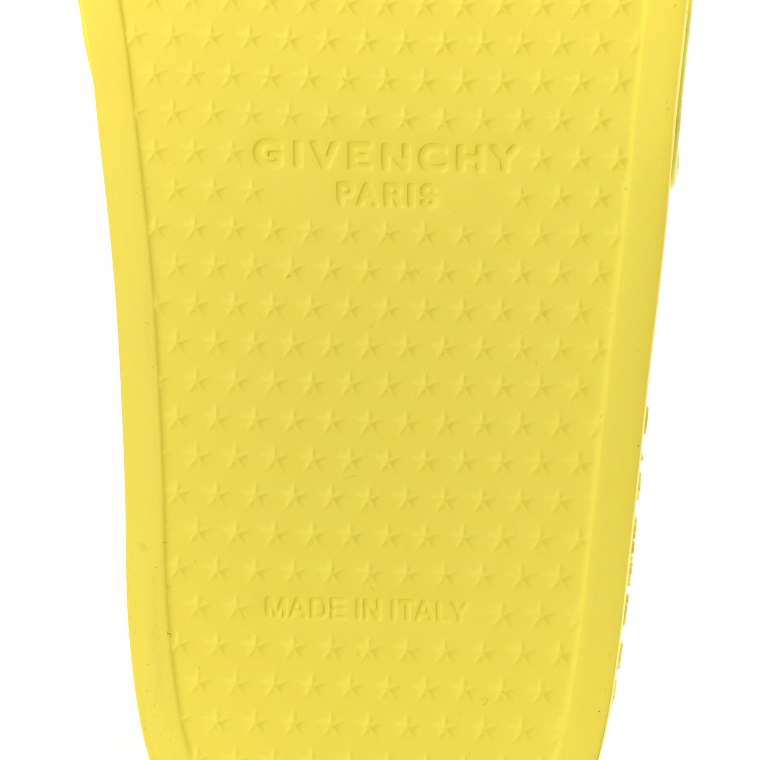 Givenchy Rubber Logo 4G Pool Slide Sandals 38 Fluo Yellow 6 of 9