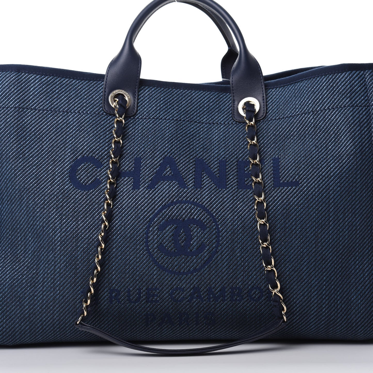 Mixed Fibers Large Deauville Tote Blue