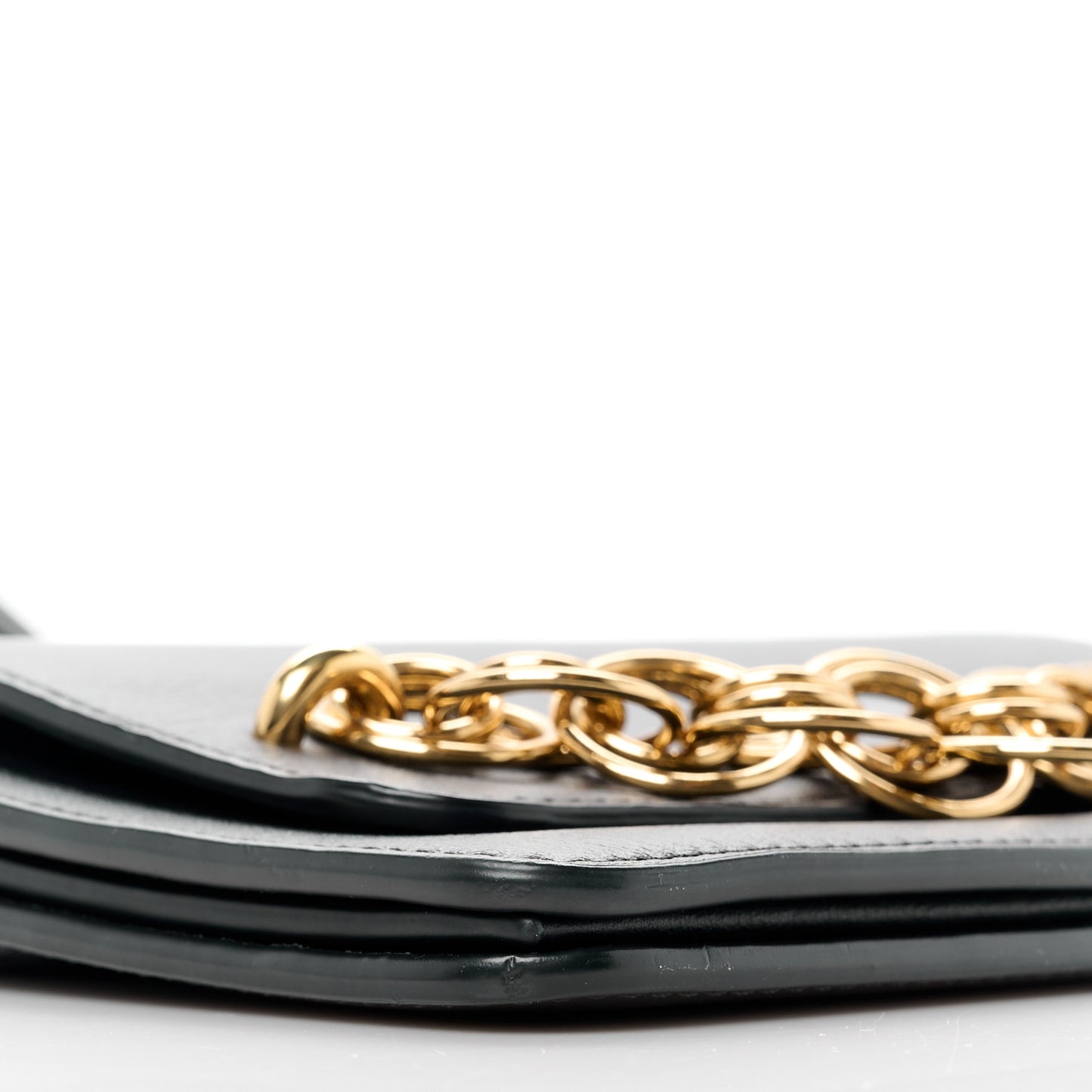 Smooth Calfskin Drew Bijou Clutch Black