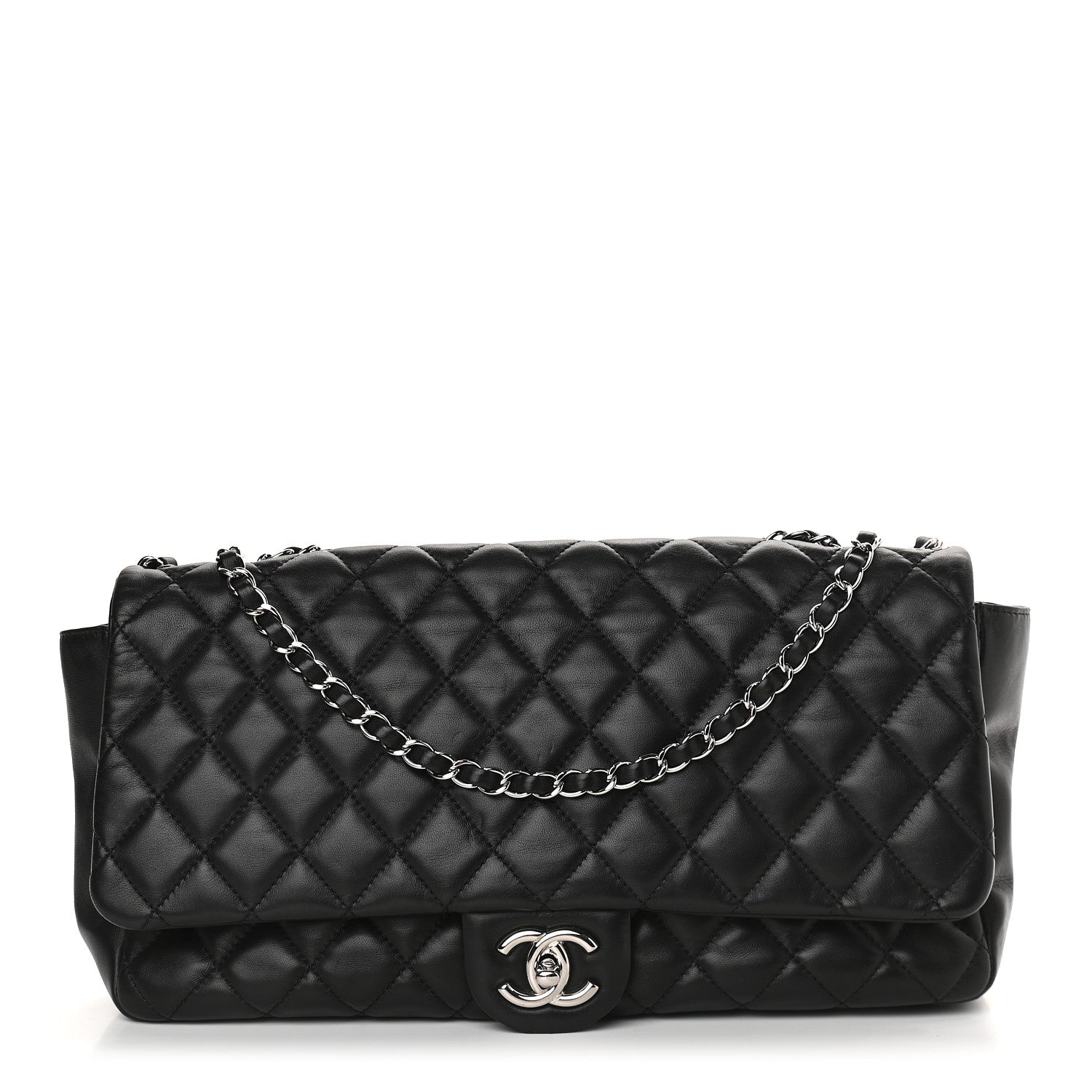 chanel coco rain flap bag Chanel Lambskin Quilted Jumbo Coco Rain Flap Black 884162 – FASHIONPHILE