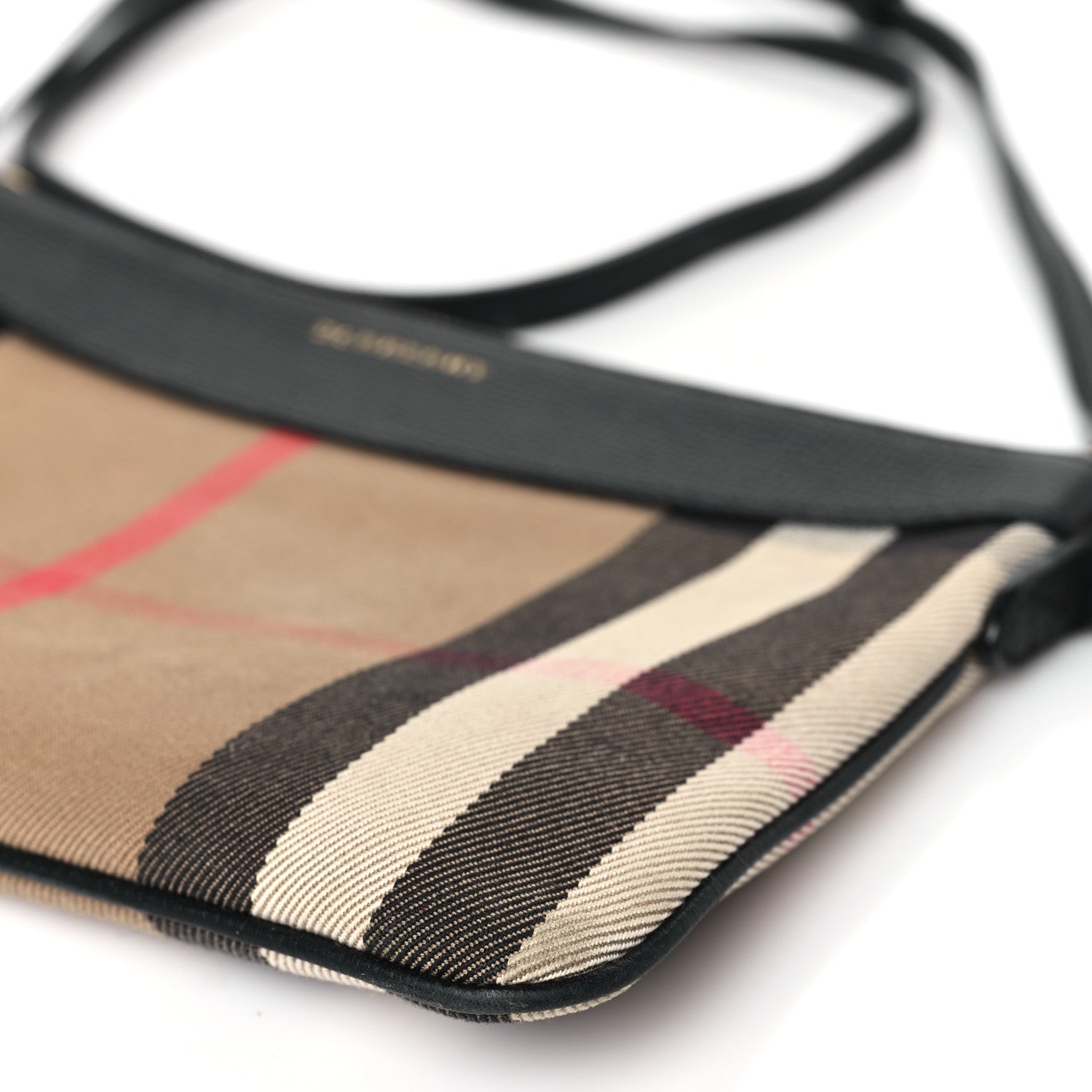 Burberry House Check Derby Peyton Crossbody Clutch Bag Black 9 of 9