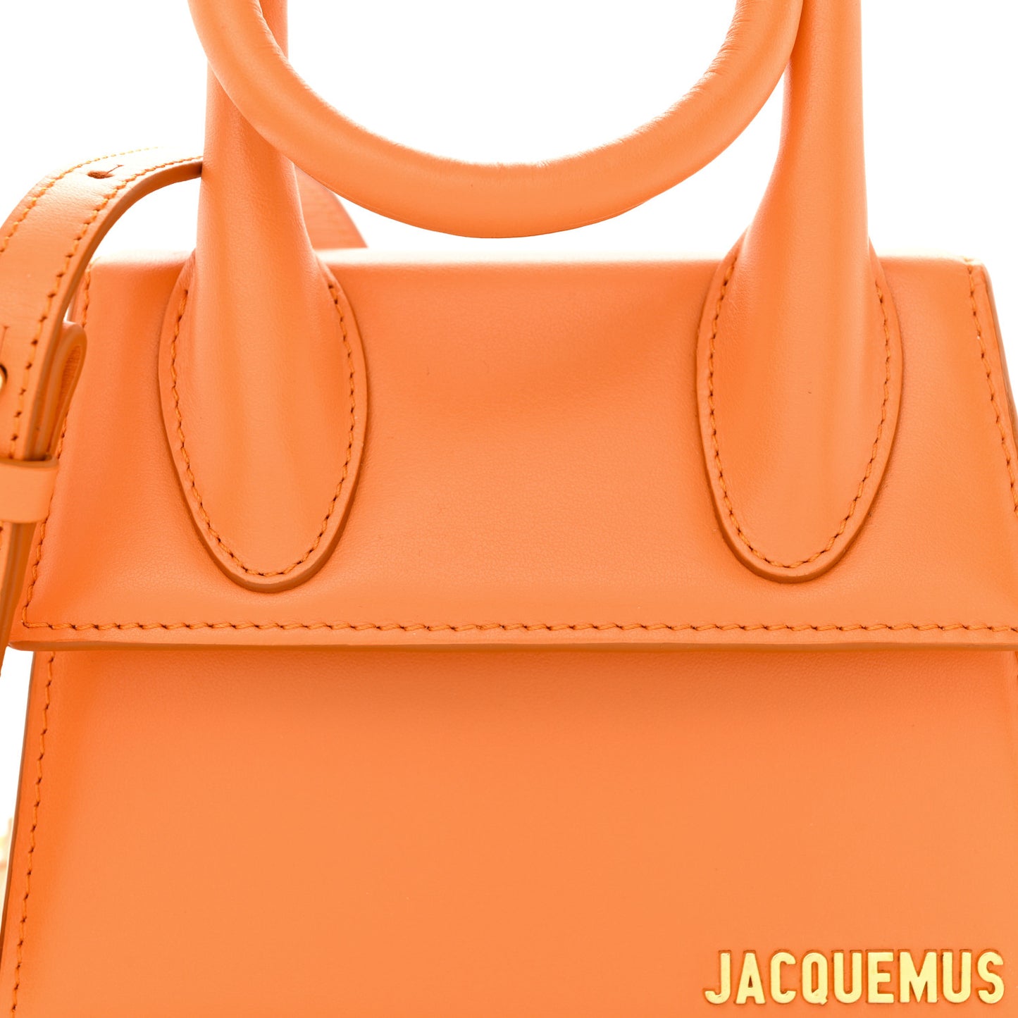 Smooth Calfskin Le Chiquito Noeud Orange