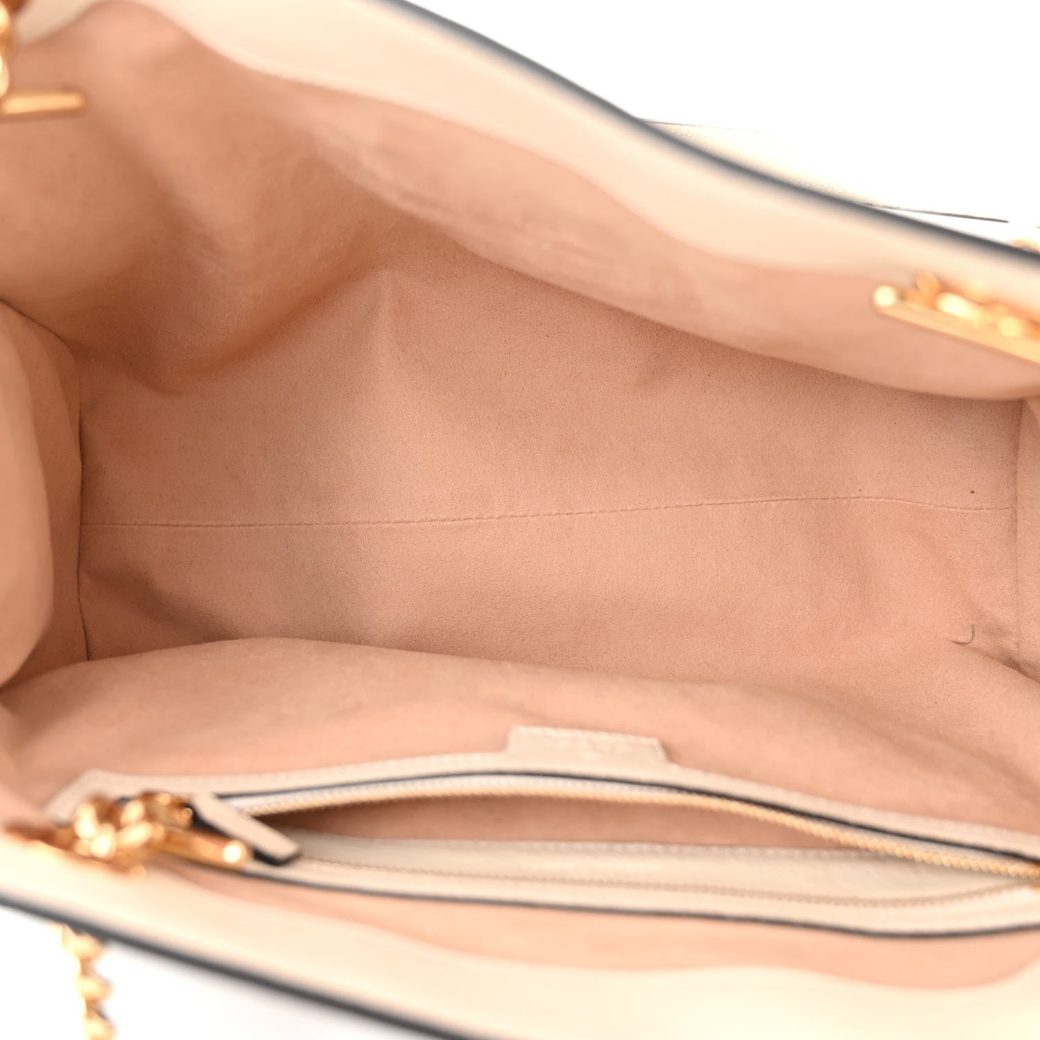 Gucci GG Supreme Monogram Medium Padlock Tote White 5 of 12