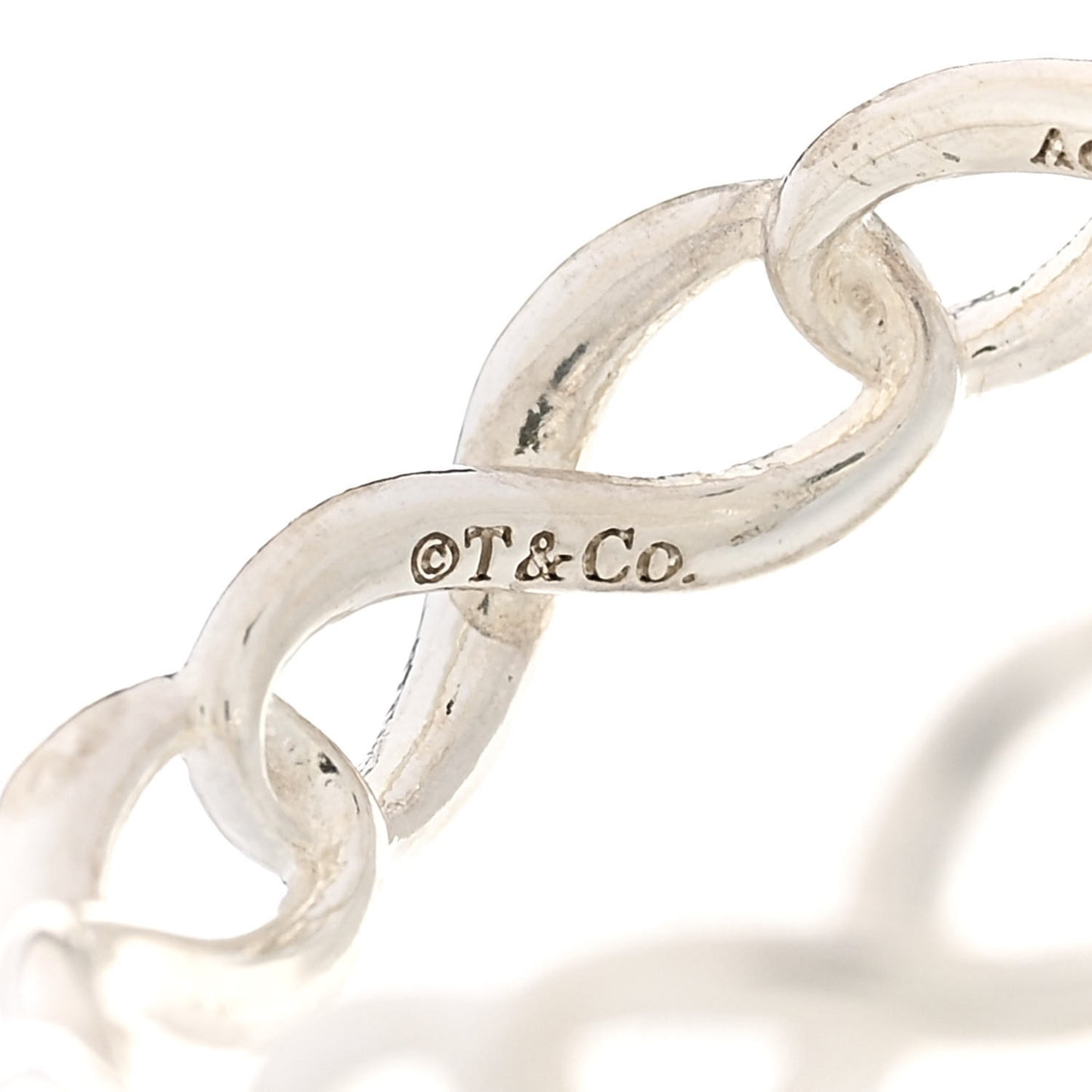 Sterling Silver Narrow Infinity Band Ring 49 5