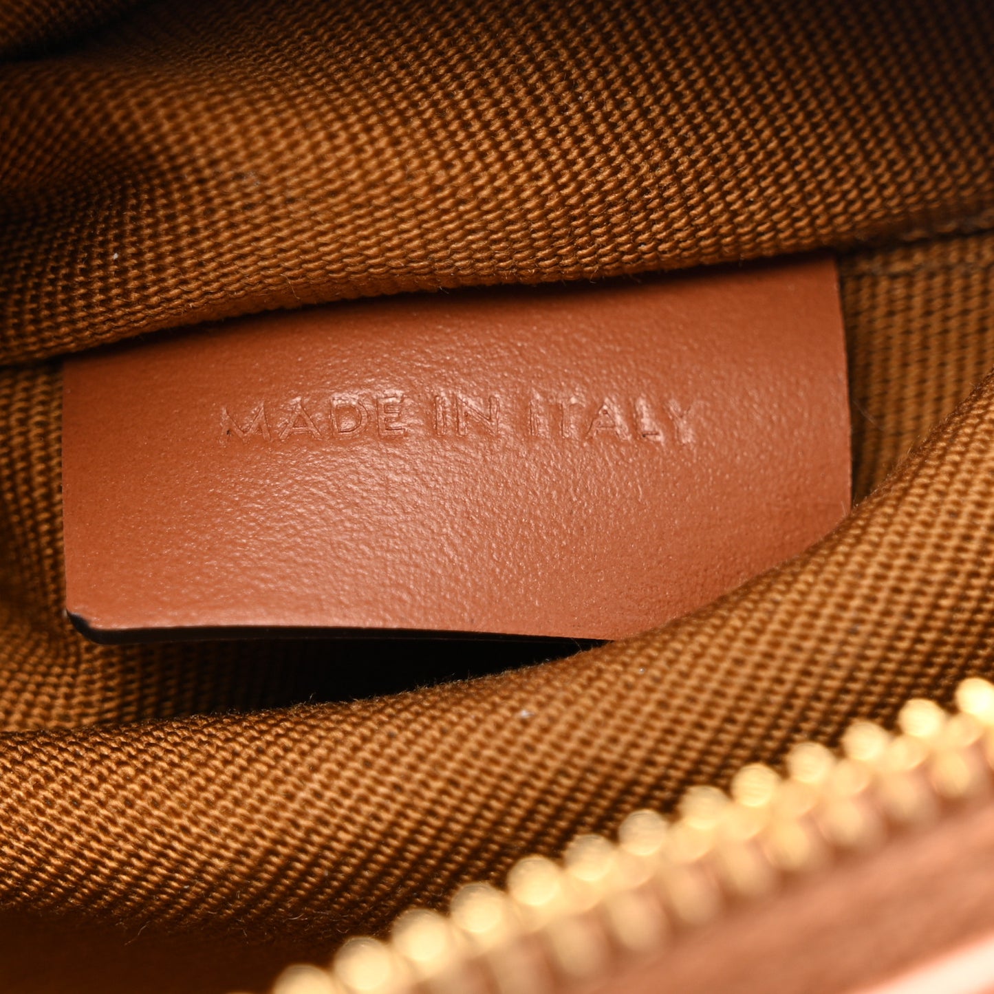 Triomphe Canvas Calfskin Small Boston Bag Tan