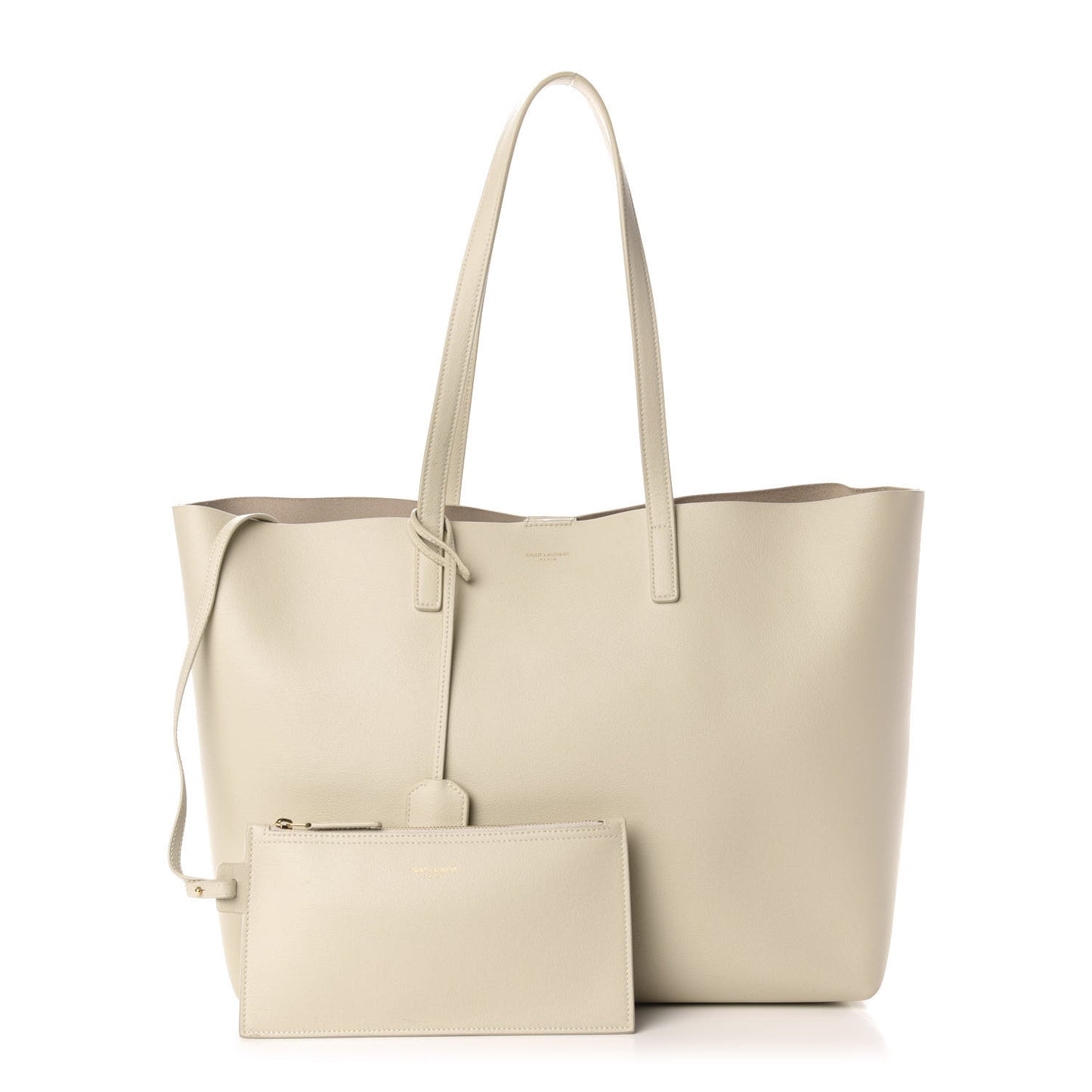 Calfskin Large Shopping Tote Porcellana