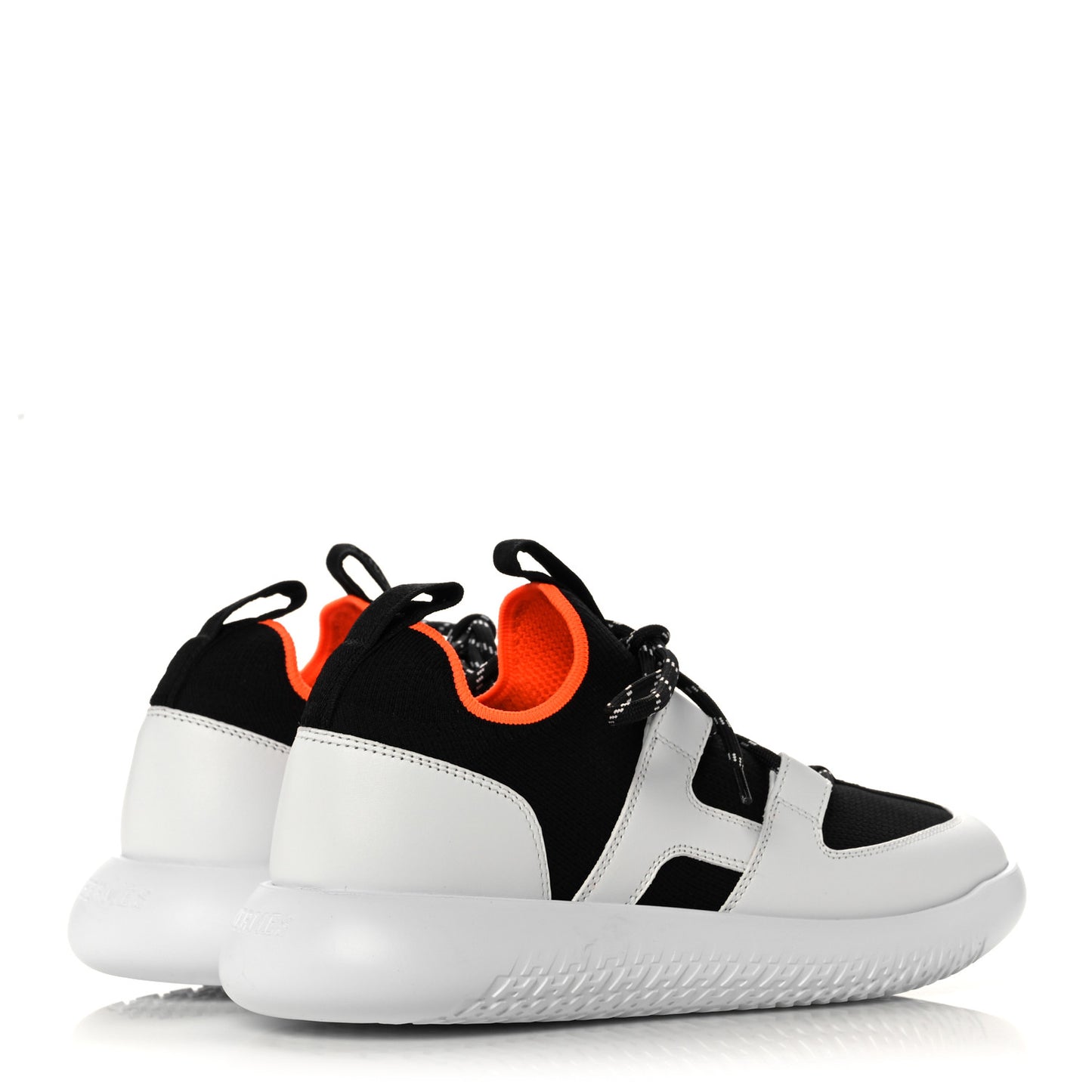Technical Canvas Suede Goatskin Womens Duel Sneakers 37 Black White