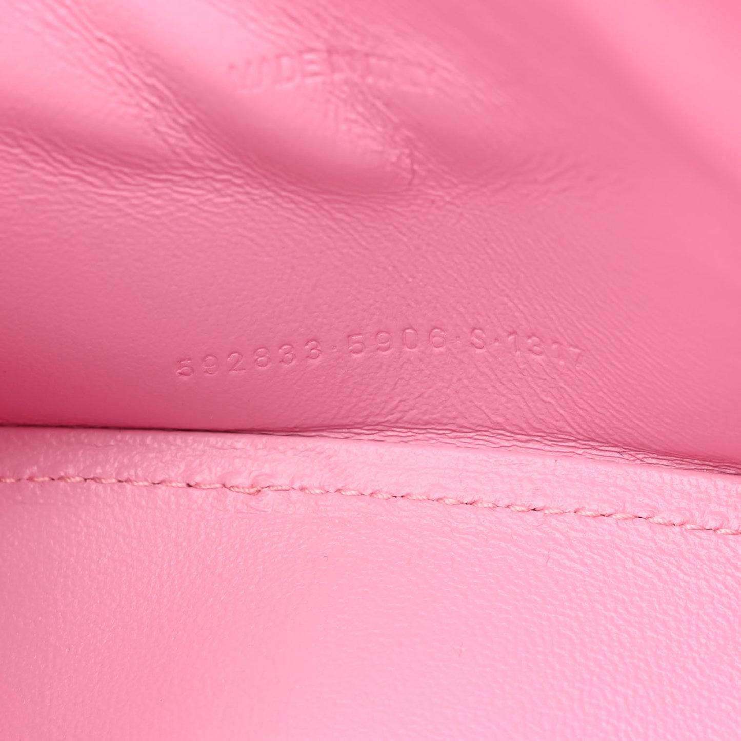 Shiny Box Calfskin Tonal B Hourglass Top Handle Bag XS Candy Pink