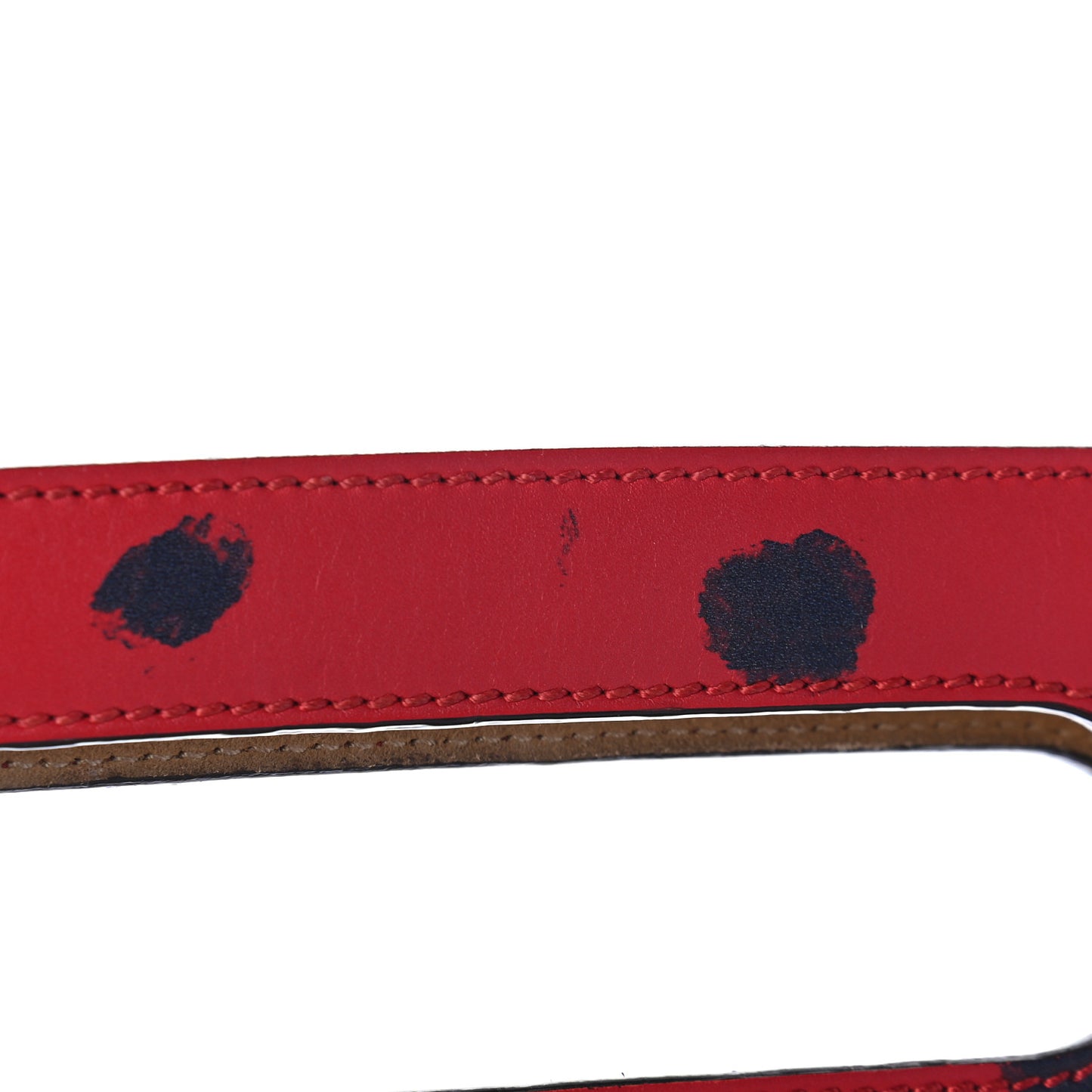 Calfskin GucciGhost Real Medium XL Tote Hibiscus Red
