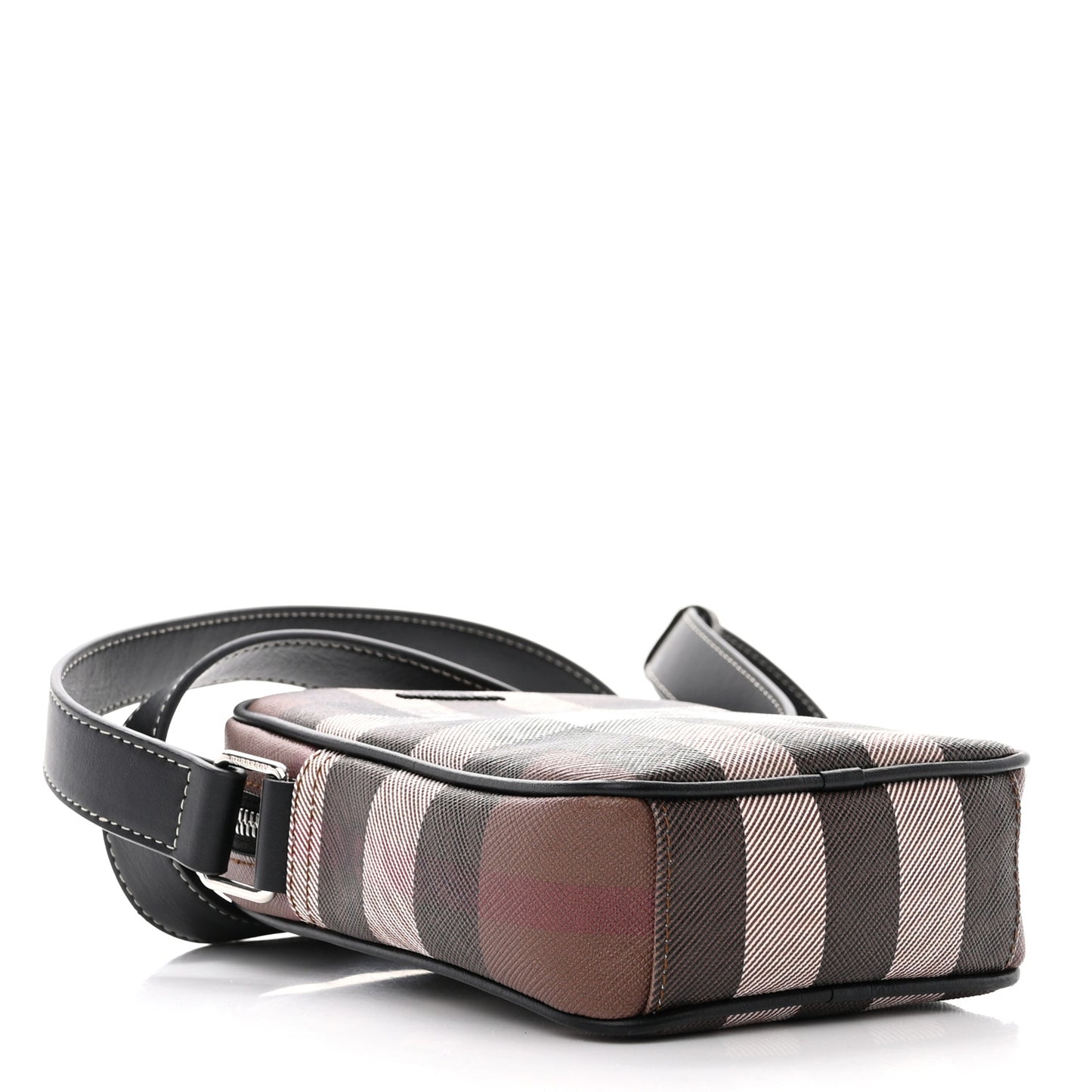 Canvas Check Vertical Paddy Bag Birch Brown