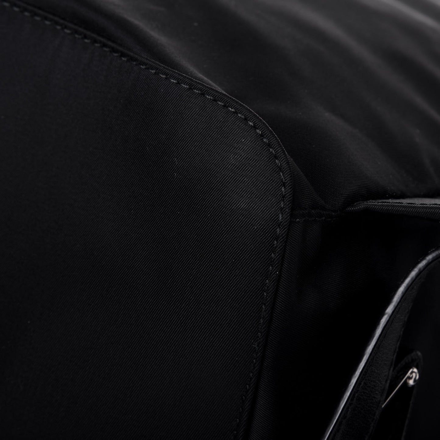 Nylon New Vela Studded Backpack Black