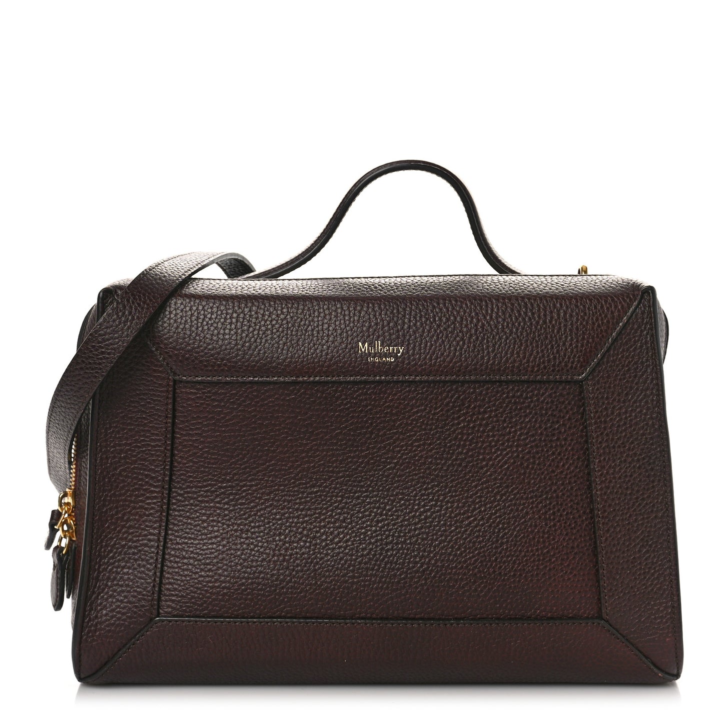 Small Classic Grain Calfskin Hopton Oxblood