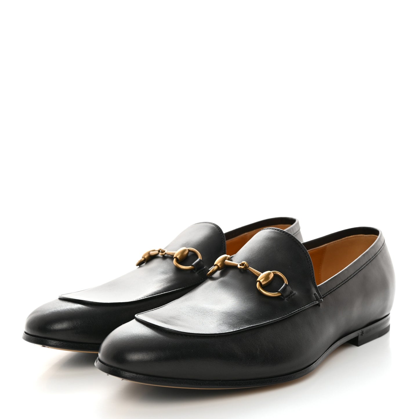 Calfskin Horsebit Mens Jordaan Loafers 8 Black