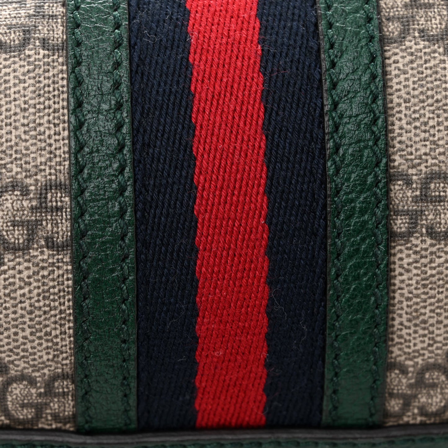Soft GG Supreme Monogram Neo VintageWeb Skull Medium Duffle Bag Beige New Acero Green