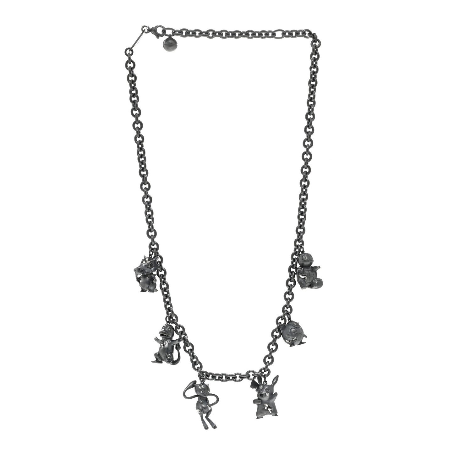 X ARSHAM STUDIOS X POKEMON Sterling Silver Diamond Station Necklace