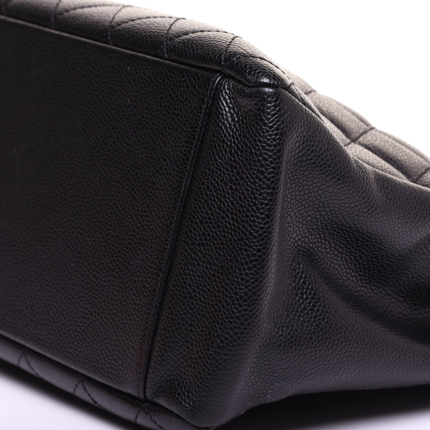 Caviar Quilted Grand Shopping Tote GST Black