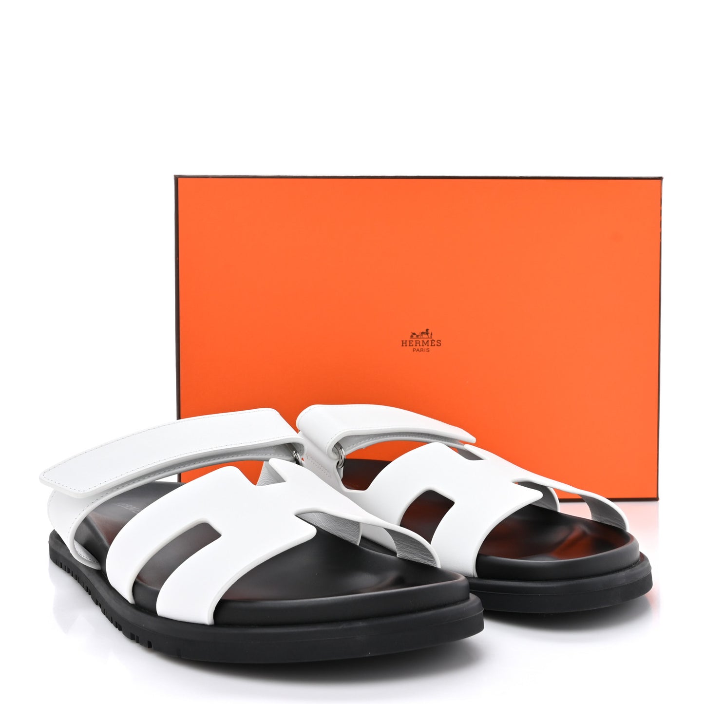Calfskin Womens Chypre Sandals 40.5 White