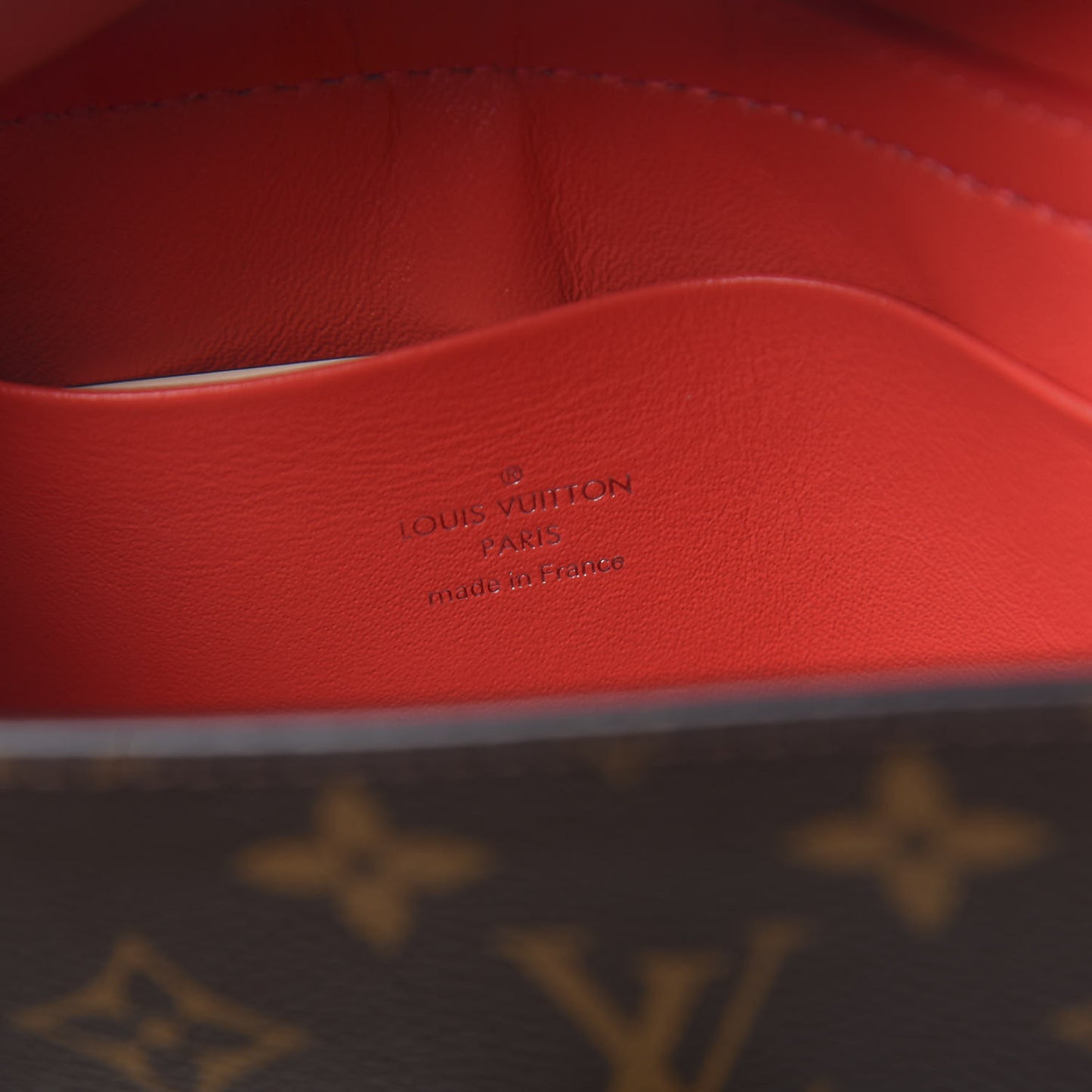 Monogram Tribal Mask Pochette PM Rouge