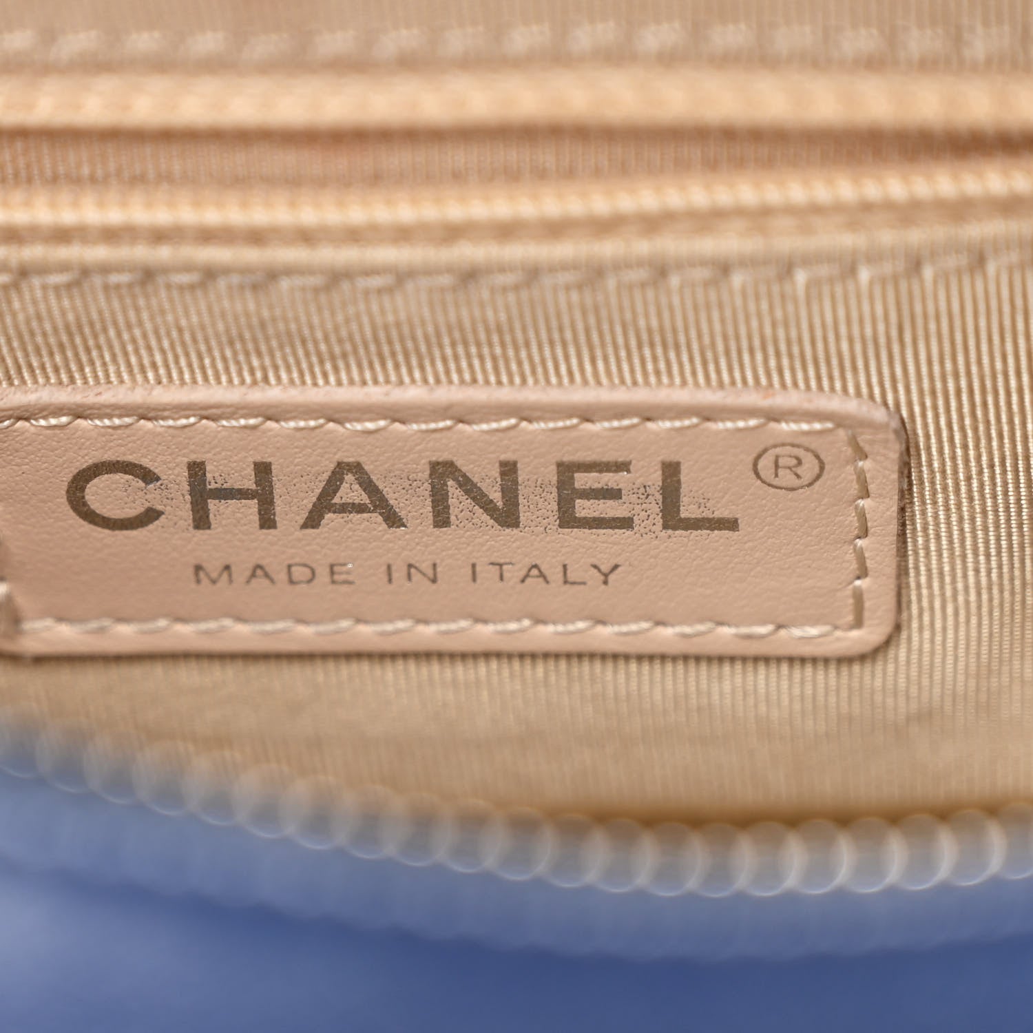 Chanel Rattan Calfskin Small Gabrielle Hobo Beige Navy 6 of 10