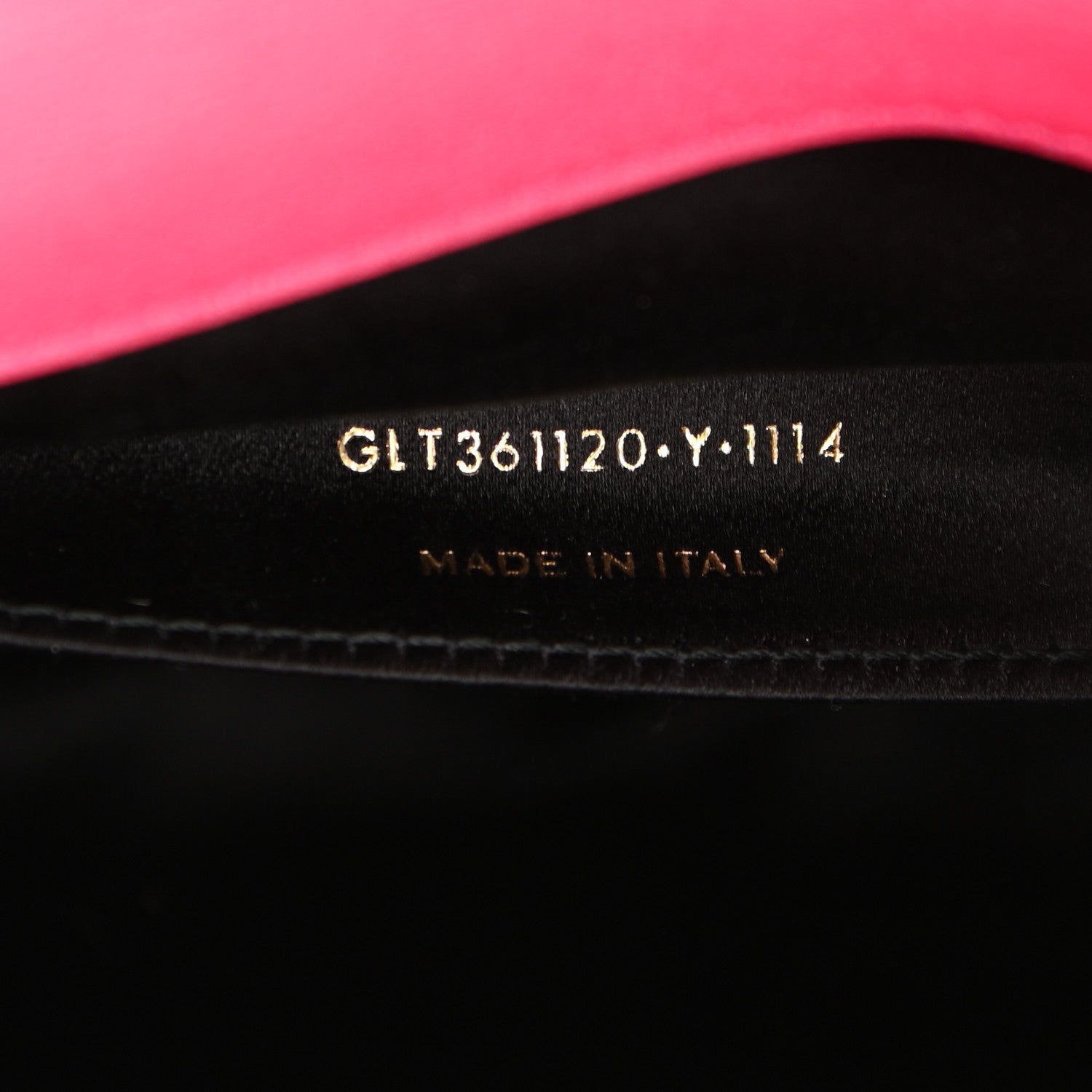 Saint Laurent Calfskin Monogram Large Belle De Jour Clutch Lipstick Fuchsia 7 of 11