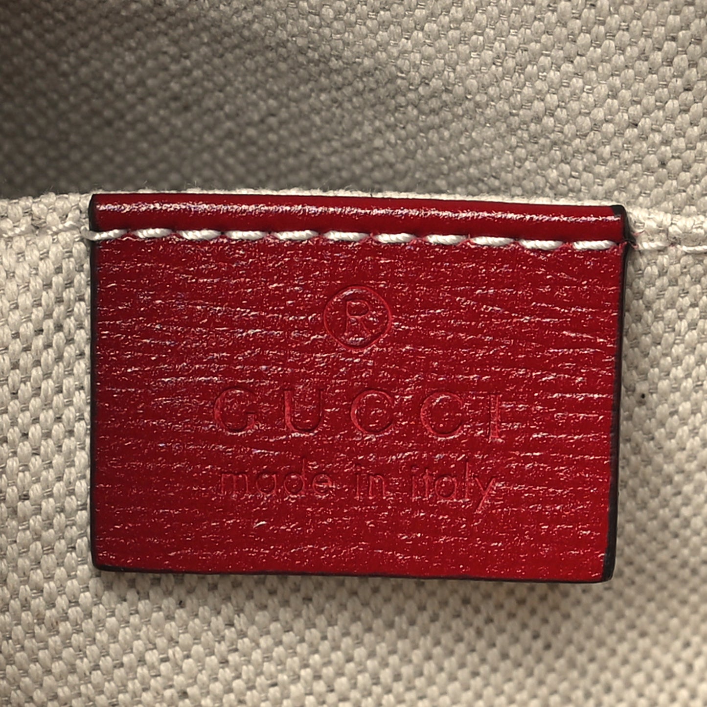 GG Supreme Monogram Azalea Calfskin Mini Horsebit 1955 Top Handle Bag Beige New Cherry Red