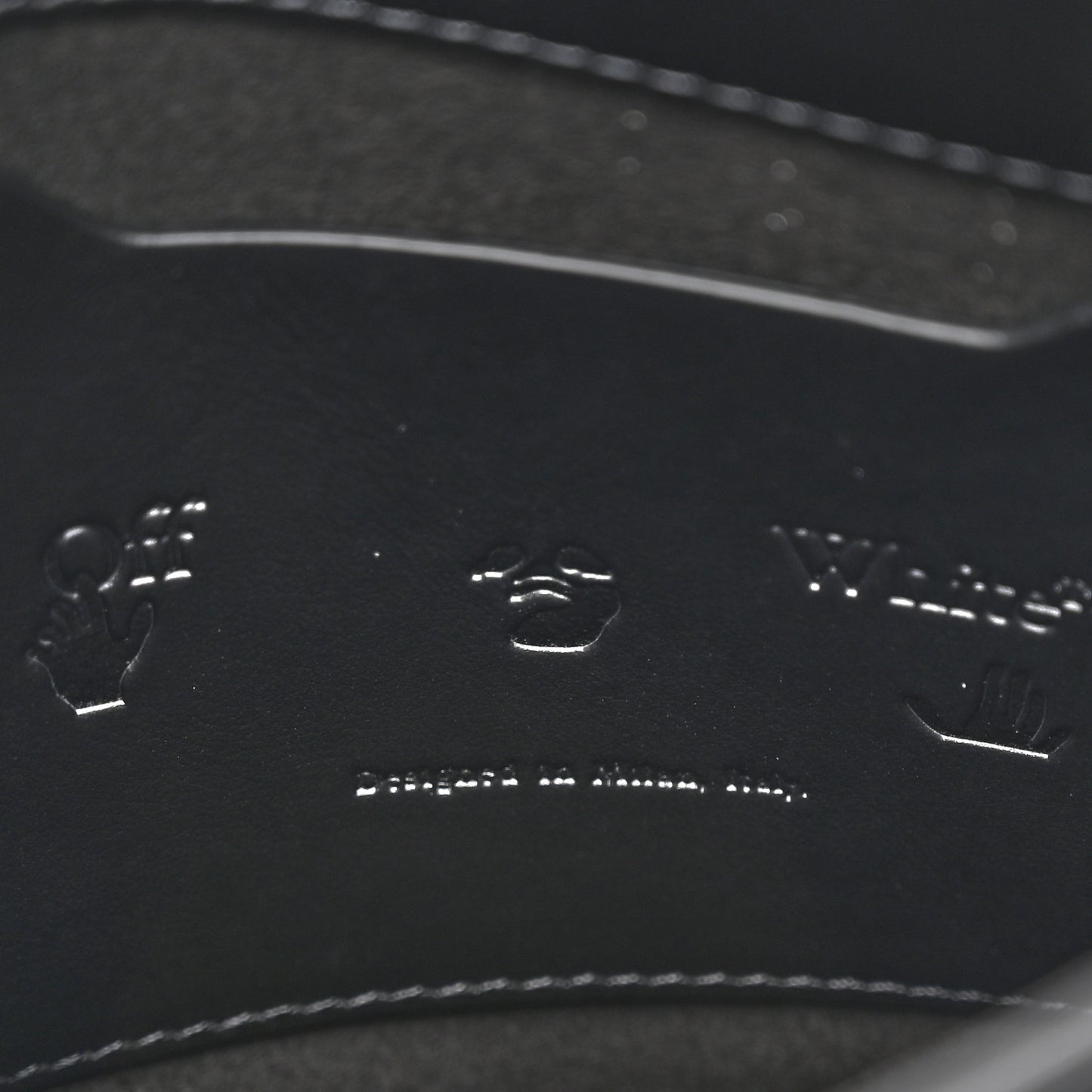 Calfskin Binder Clip Bag Black