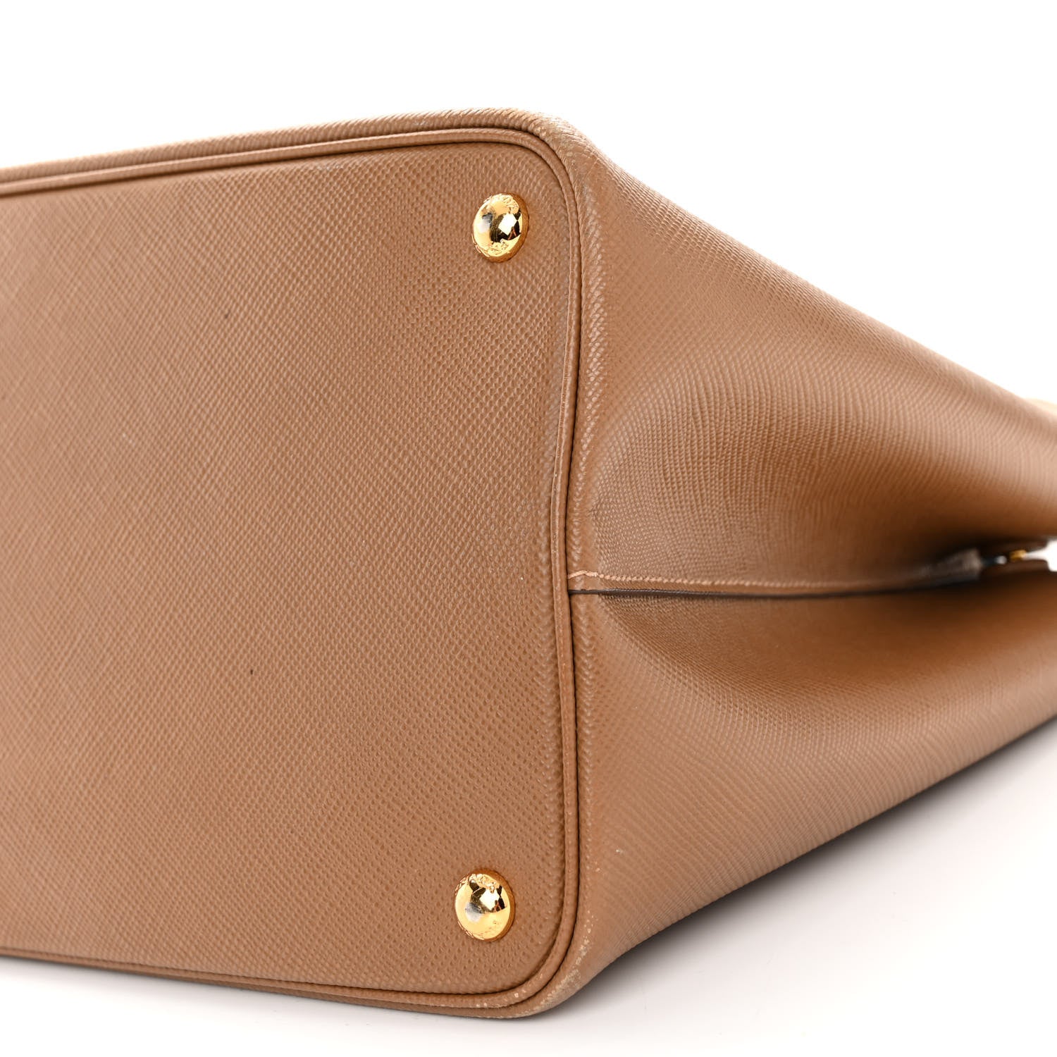Prada Saffiano Cuir Medium Double Bag Cannella Turchese 9 of 10
