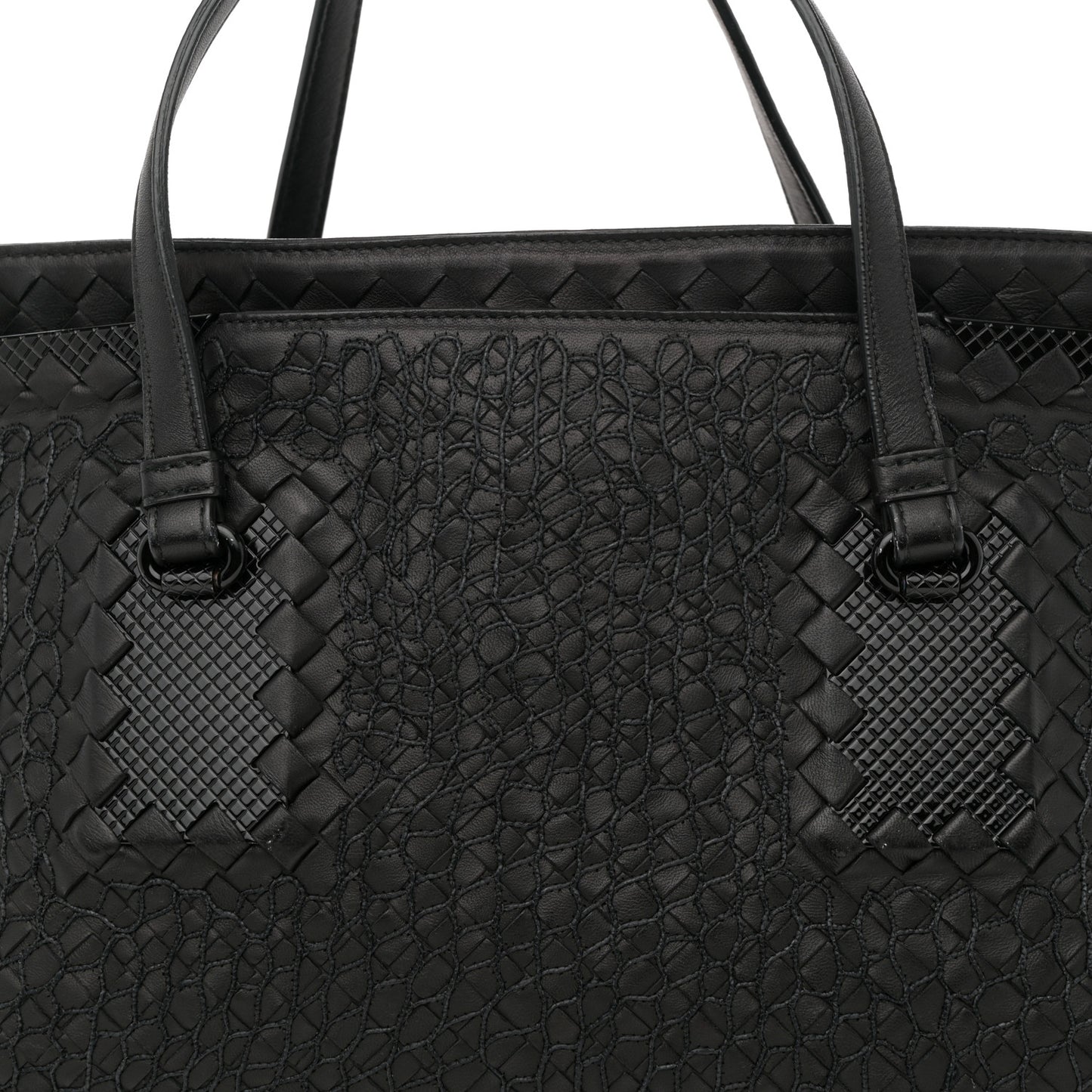 Nappa Intrecciato Tote Black