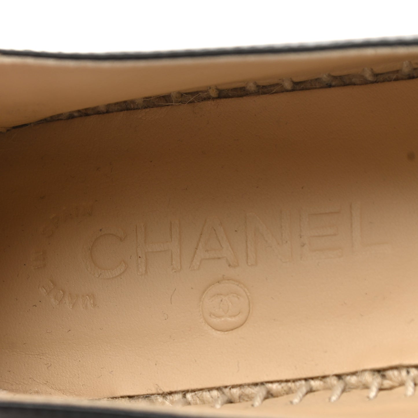 Lambskin CC Espadrilles 40 Black