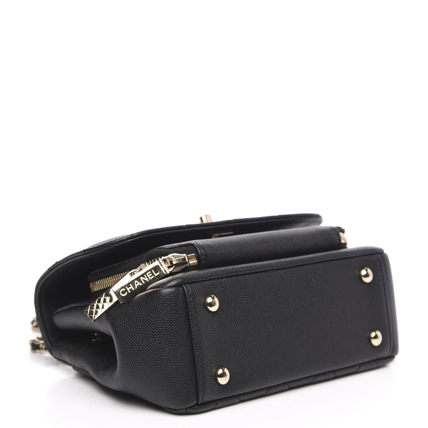 Caviar Quilted Small Business Affinity Flap Black