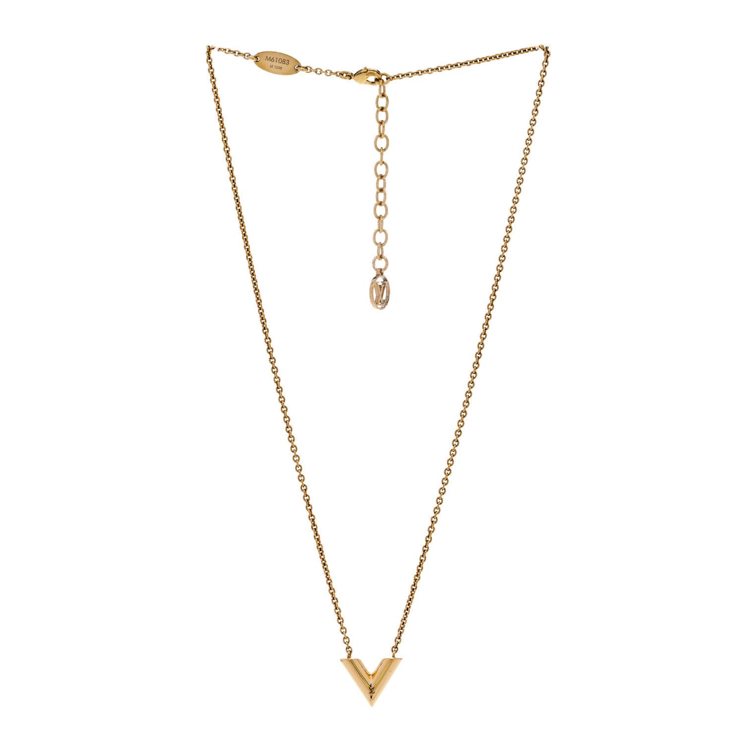 Essential V Necklace Rose Gold