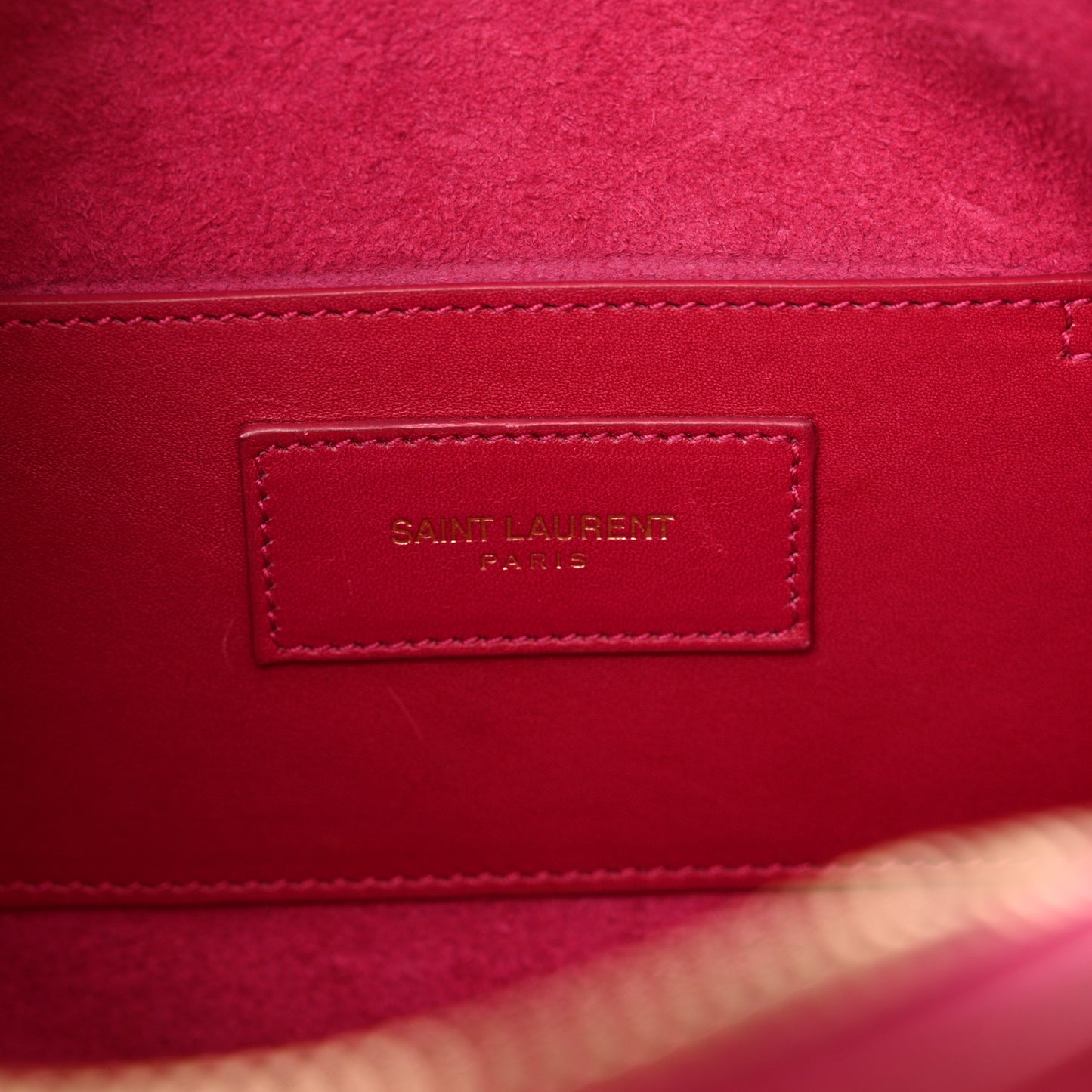 Calfskin Classic Baby Duffle Fuchsia