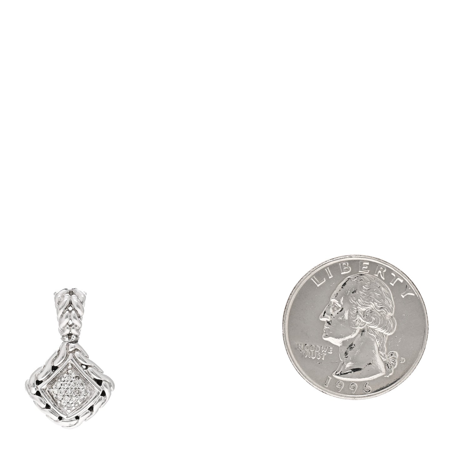 Sterling Silver Diamond Pendant