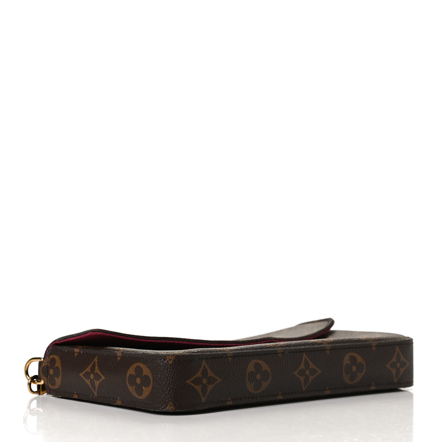 Monogram Pochette Felicie Chain Wallet Fuchsia