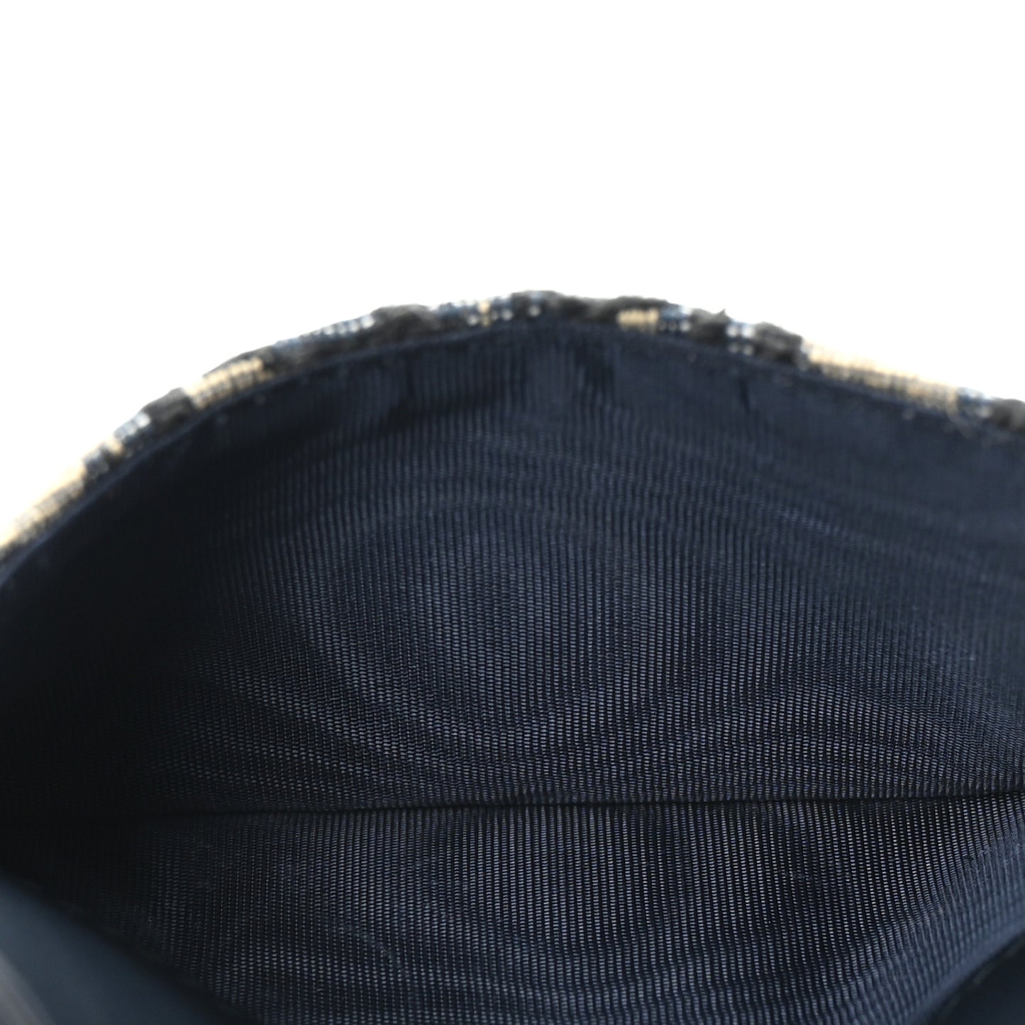 Oblique Saddle Cosmos Zipped Card Holder Blue