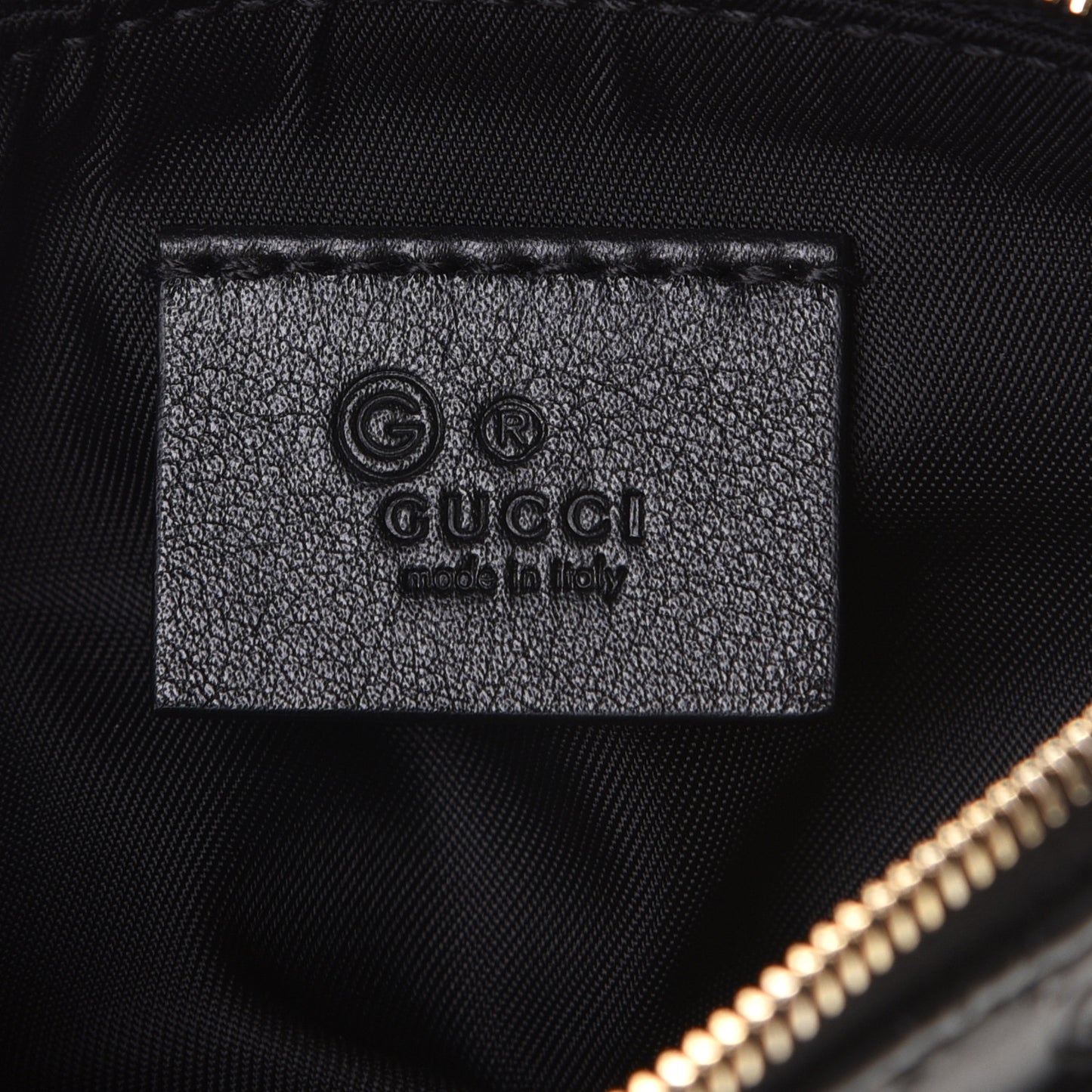 Microguccissima Key Ring Coin Case Black
