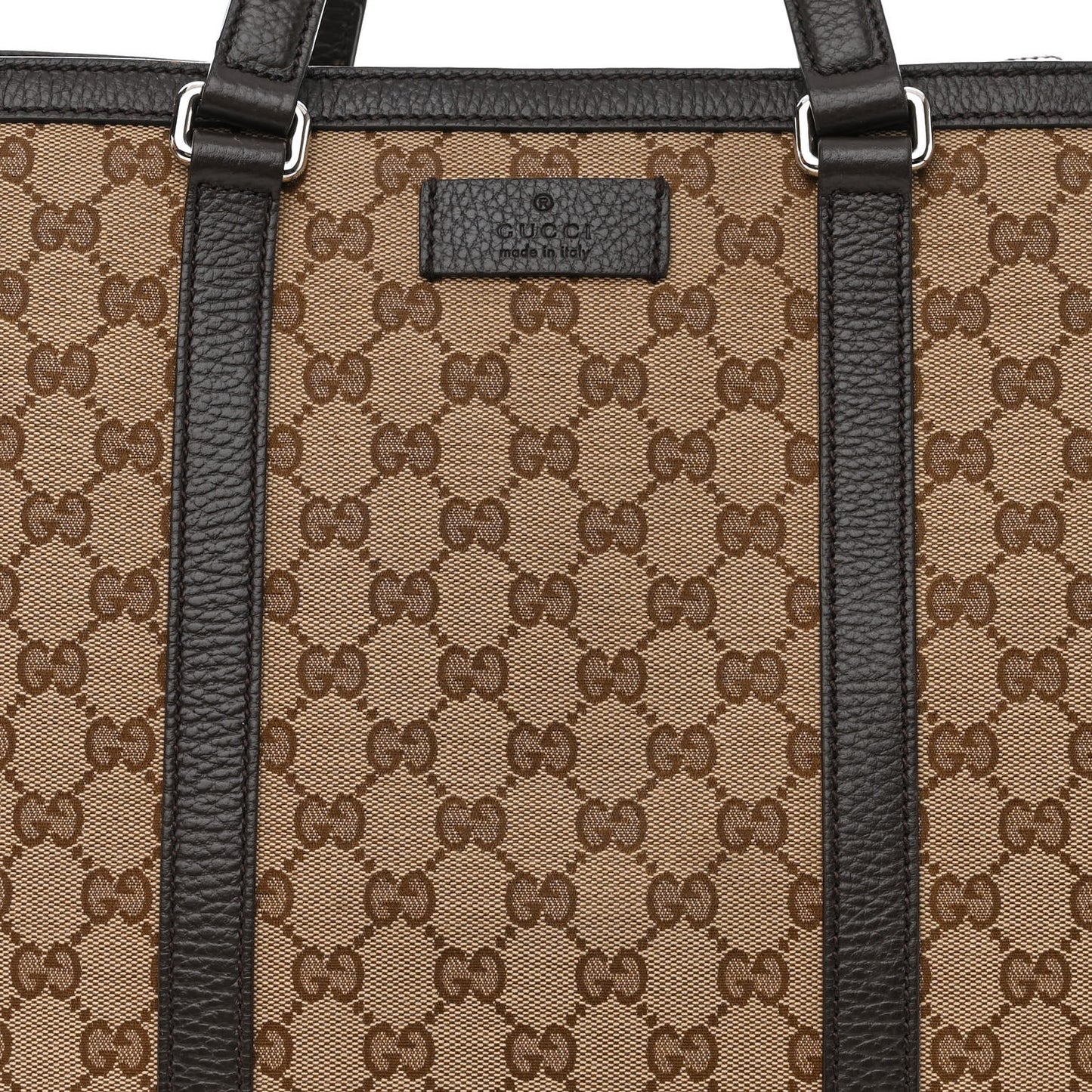 GG Monogram Large Joy Tote Bag Dark Brown