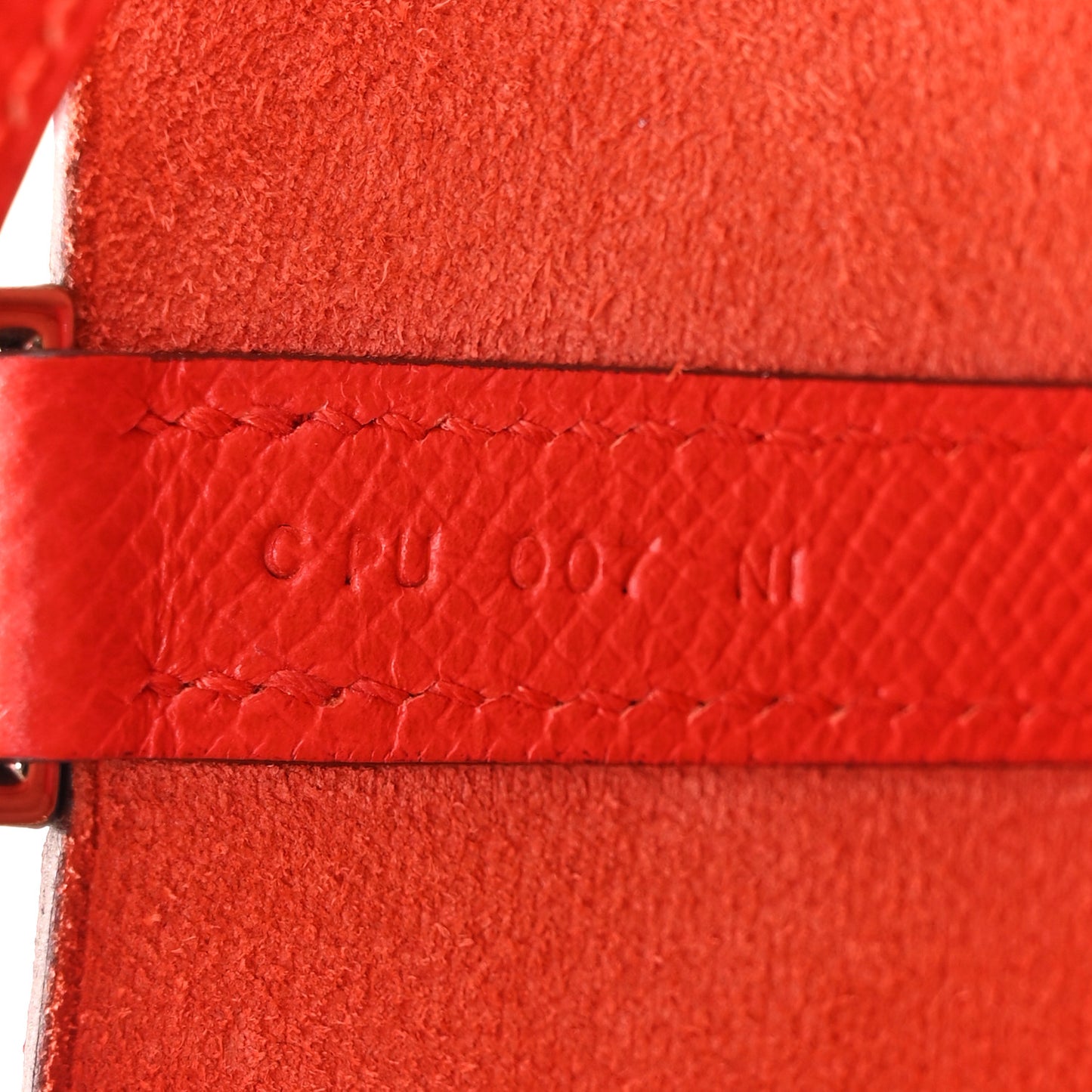 Epsom Tressage De Cuir Picotin Lock 18 PM Rouge Coeur Bleu du Nord Rouge H