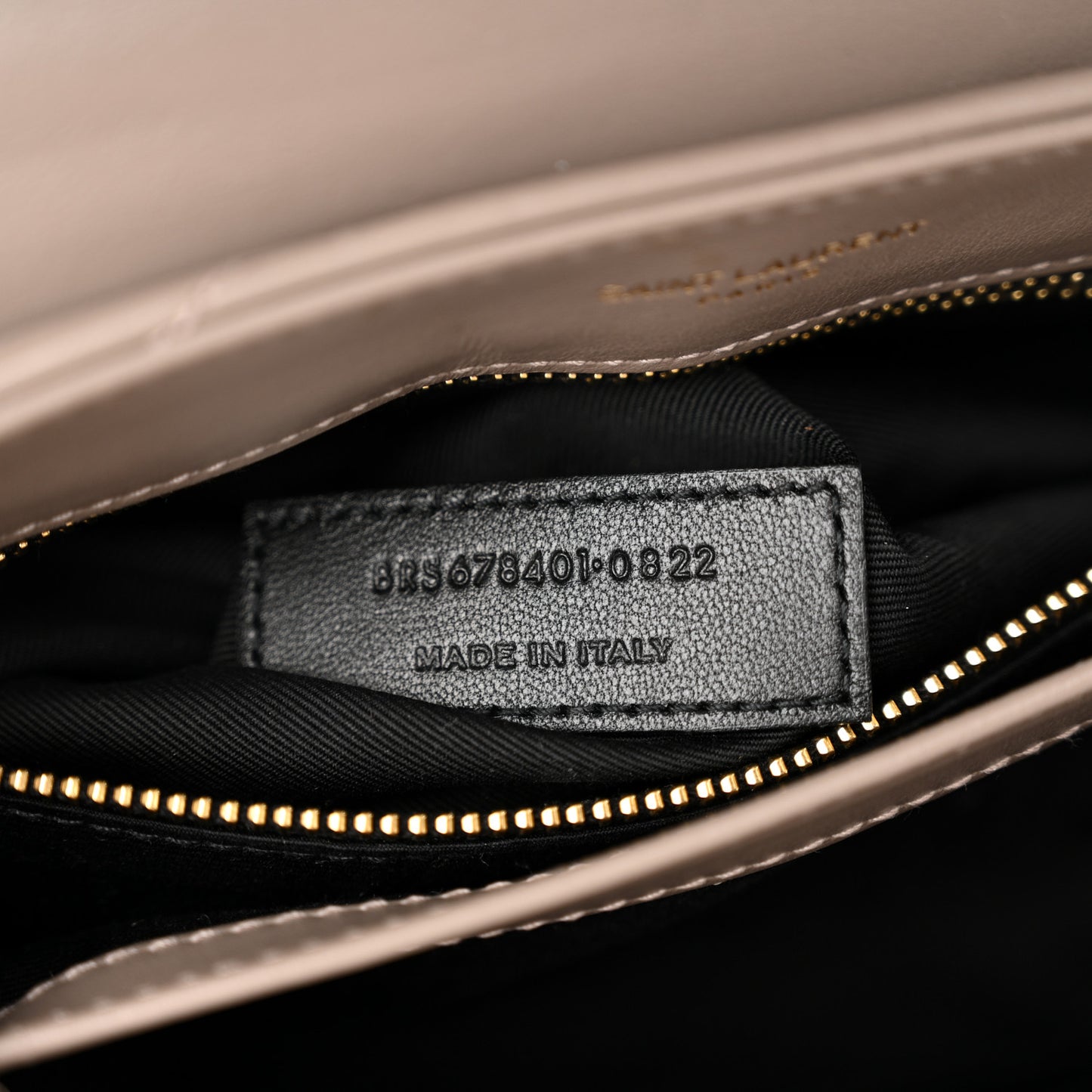 Calfskin Y Quilted Monogram Toy Loulou Crossbody Bag Taupe
