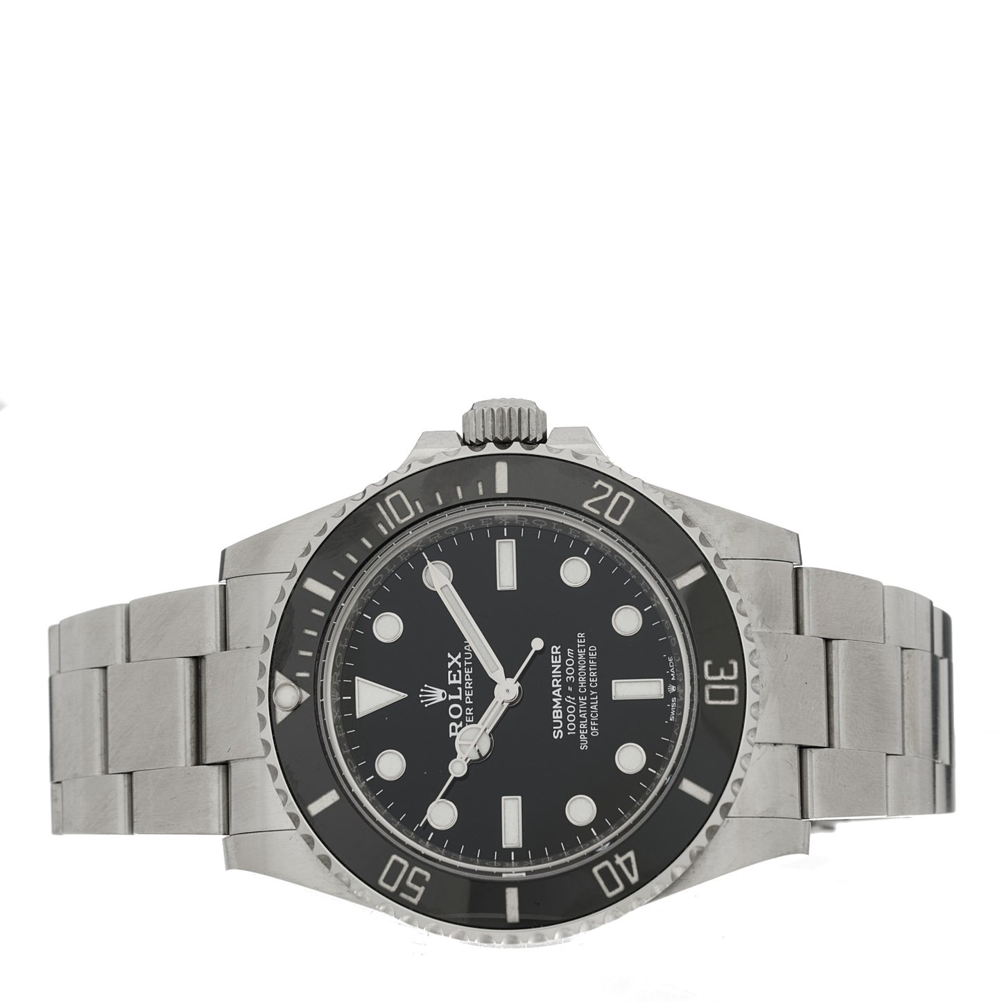 Stainless Steel 41mm Oyster Perpetual Submariner Watch Black 124060