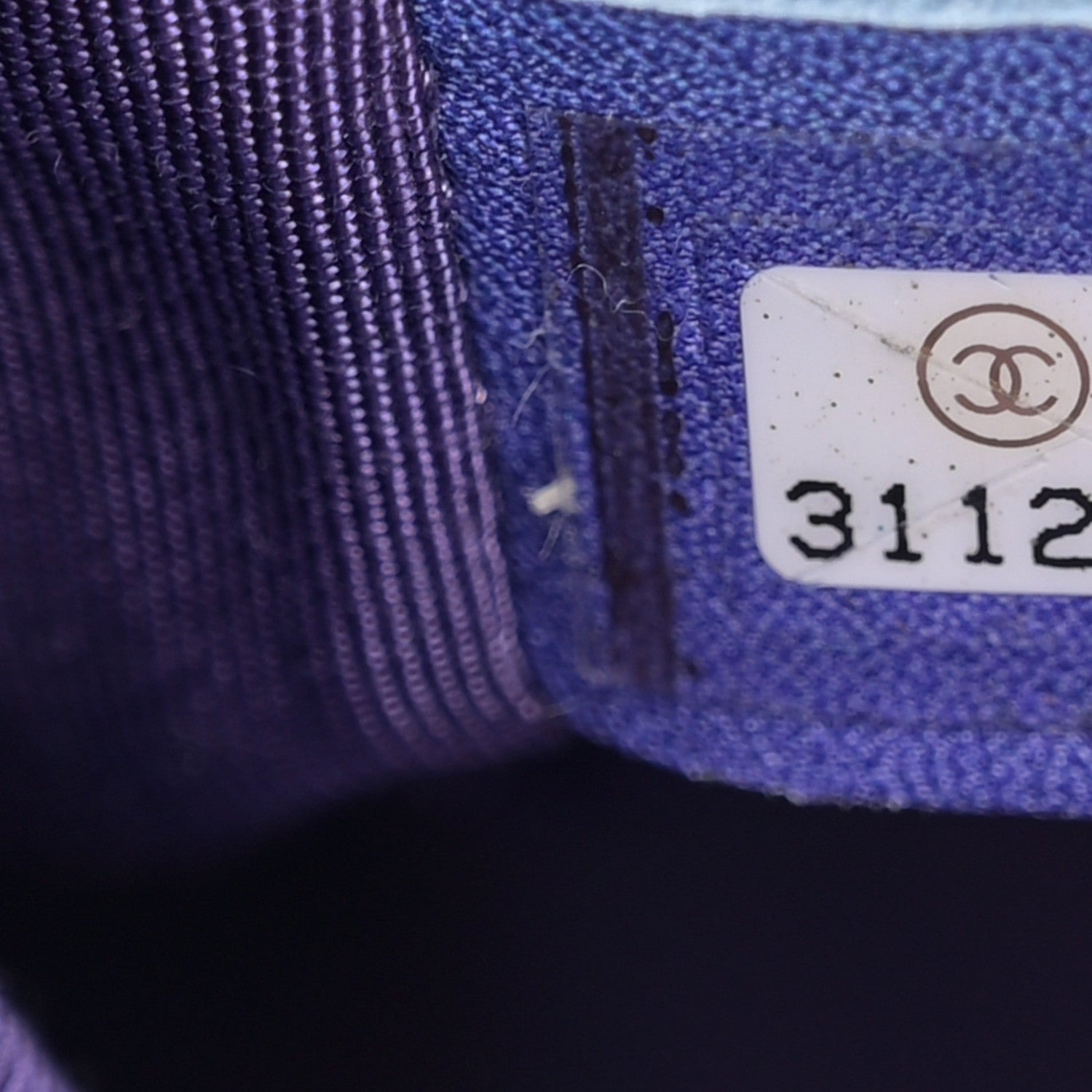 Chanel Tie Dye Calfskin Quilted Medium Chanel 19 Flap Blue Purple 7 of 11