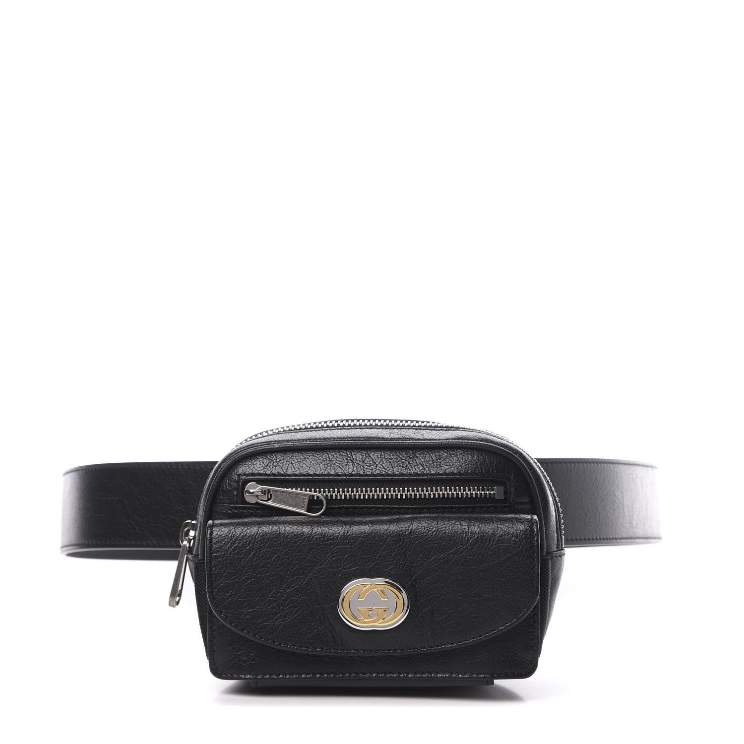 Gucci Fluffy Calfskin Mini Morpheus Belt Bag 90 36 Black 1 of 12